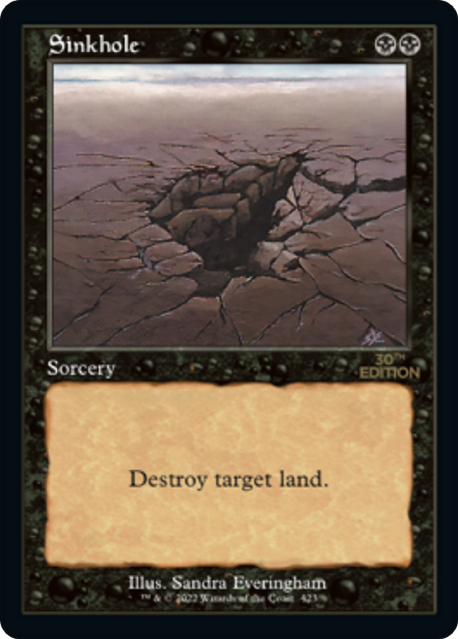 Sinkhole — 30th Anniversary Edition — Magic: The Gathering