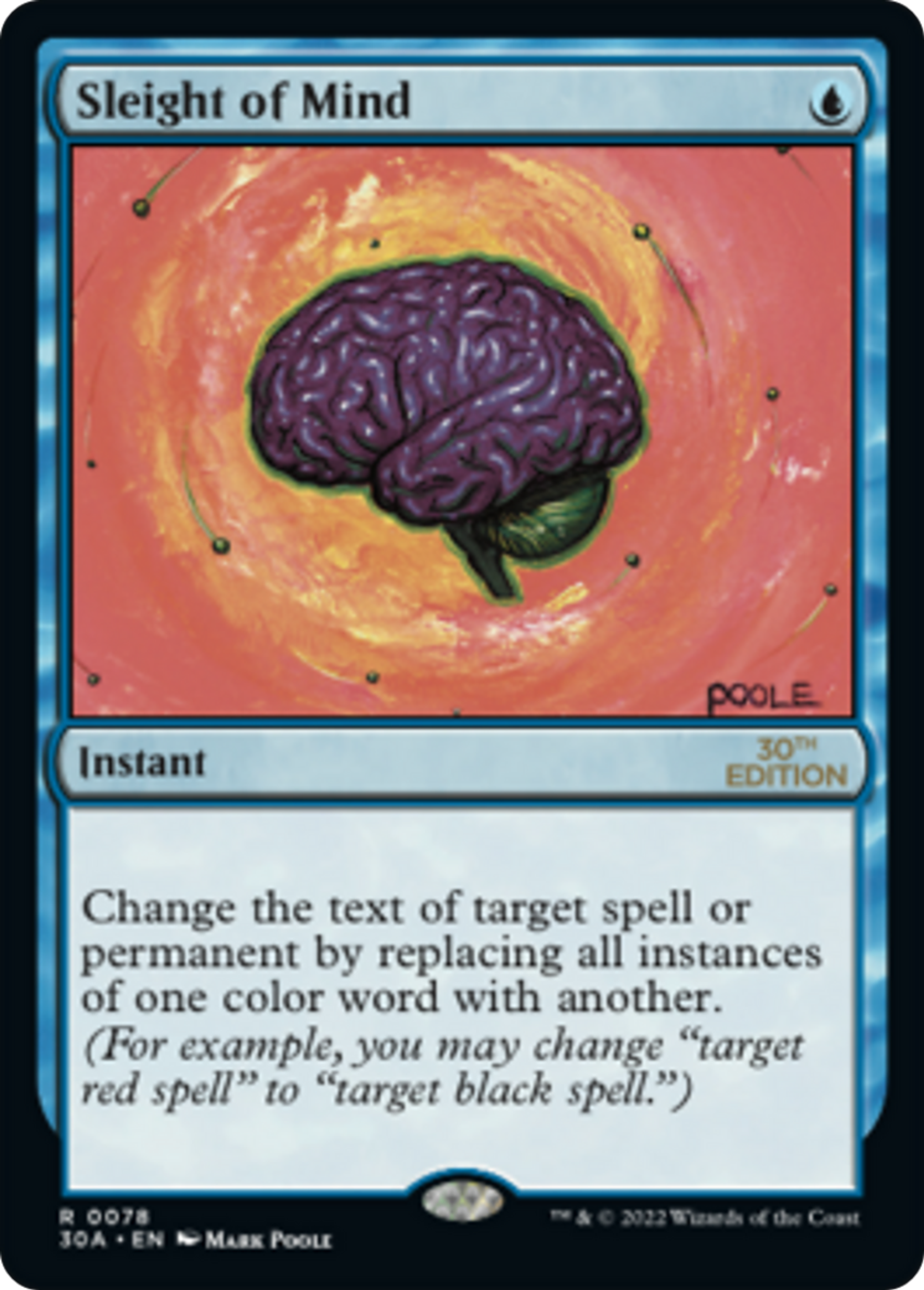 Sleight of Mind — 30th Anniversary Edition — Magic: The Gathering