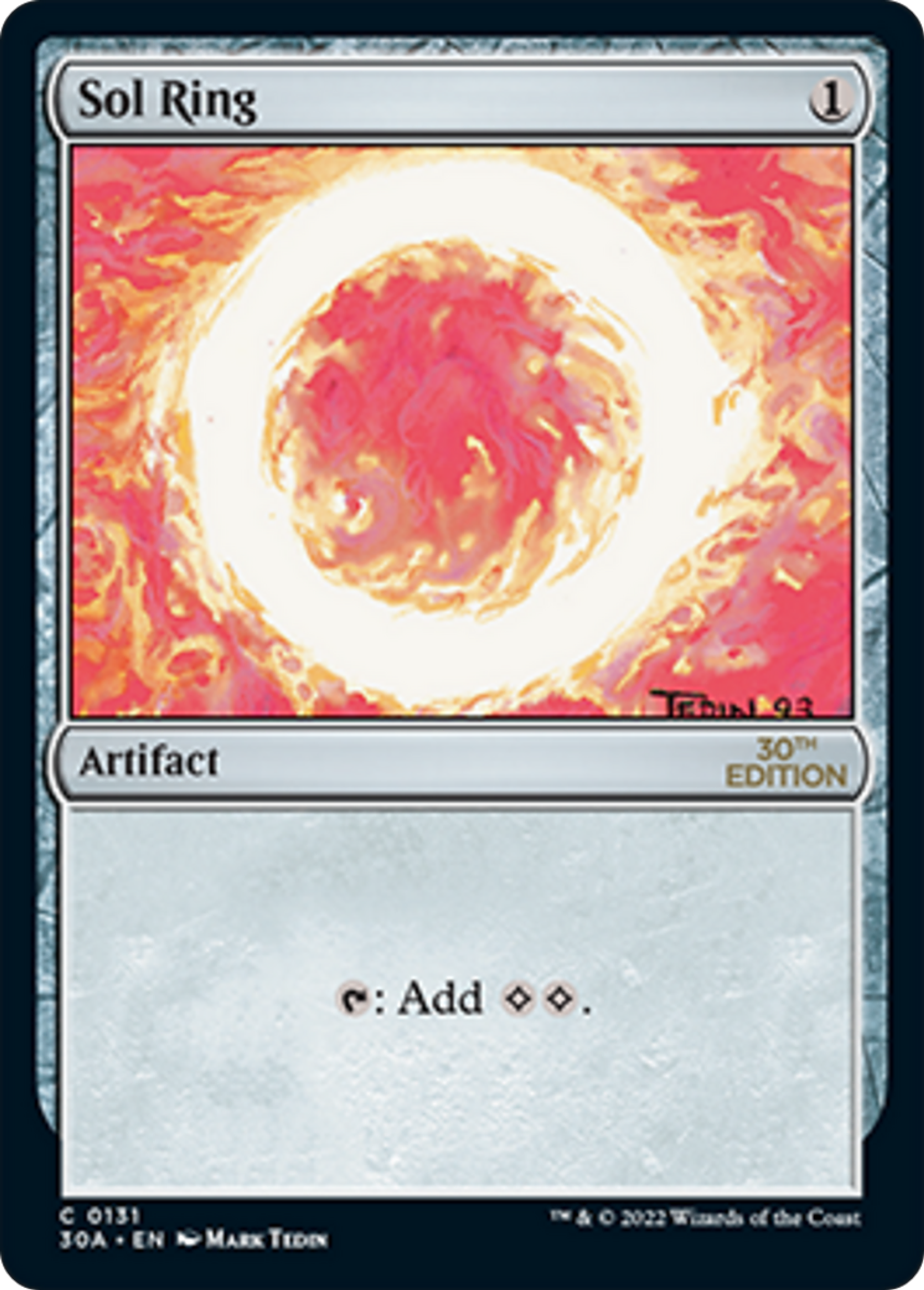 Sol Ring — 30th Anniversary Edition — Magic: The Gathering