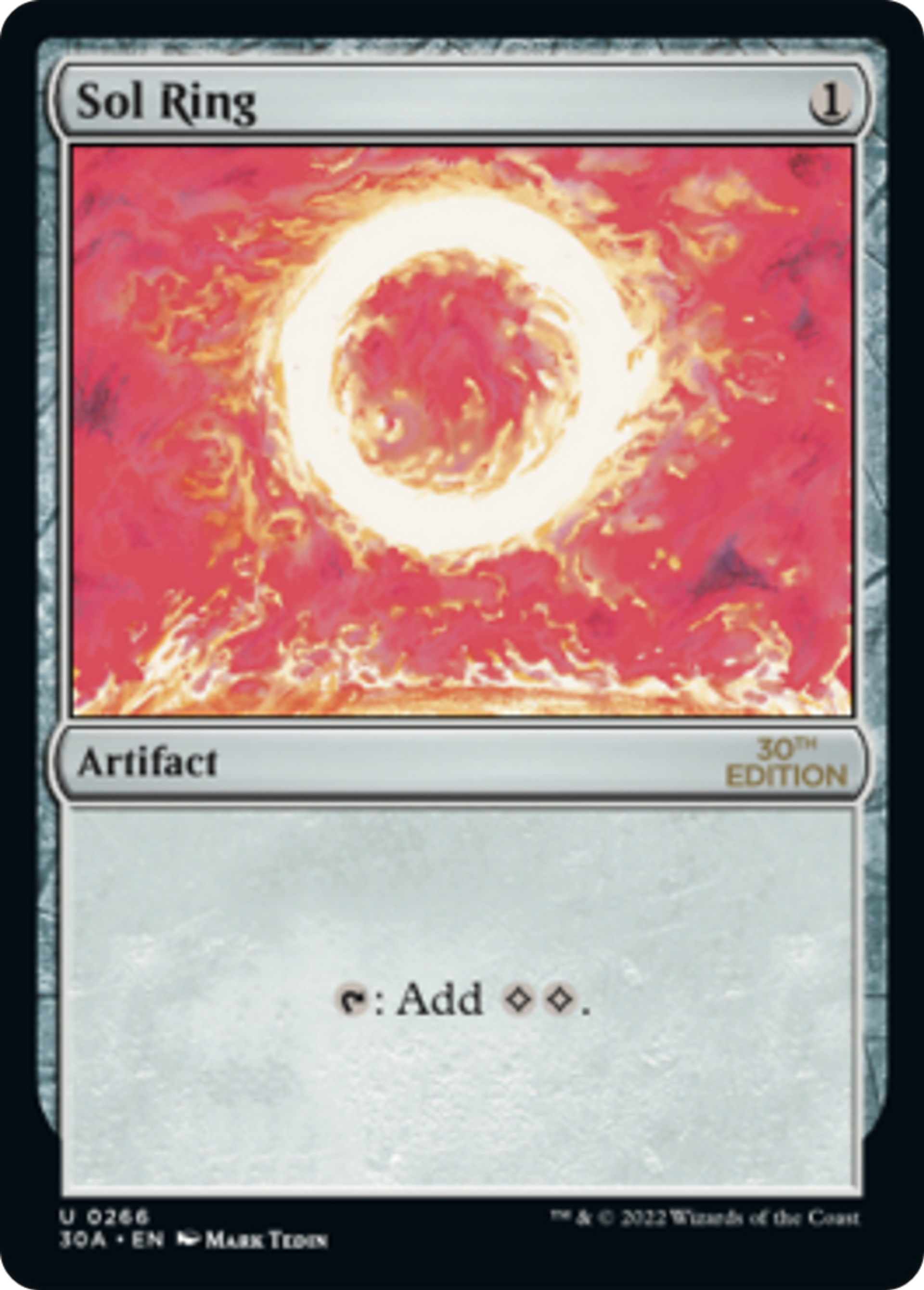 Sol Ring — 30th Anniversary Edition — Magic: The Gathering