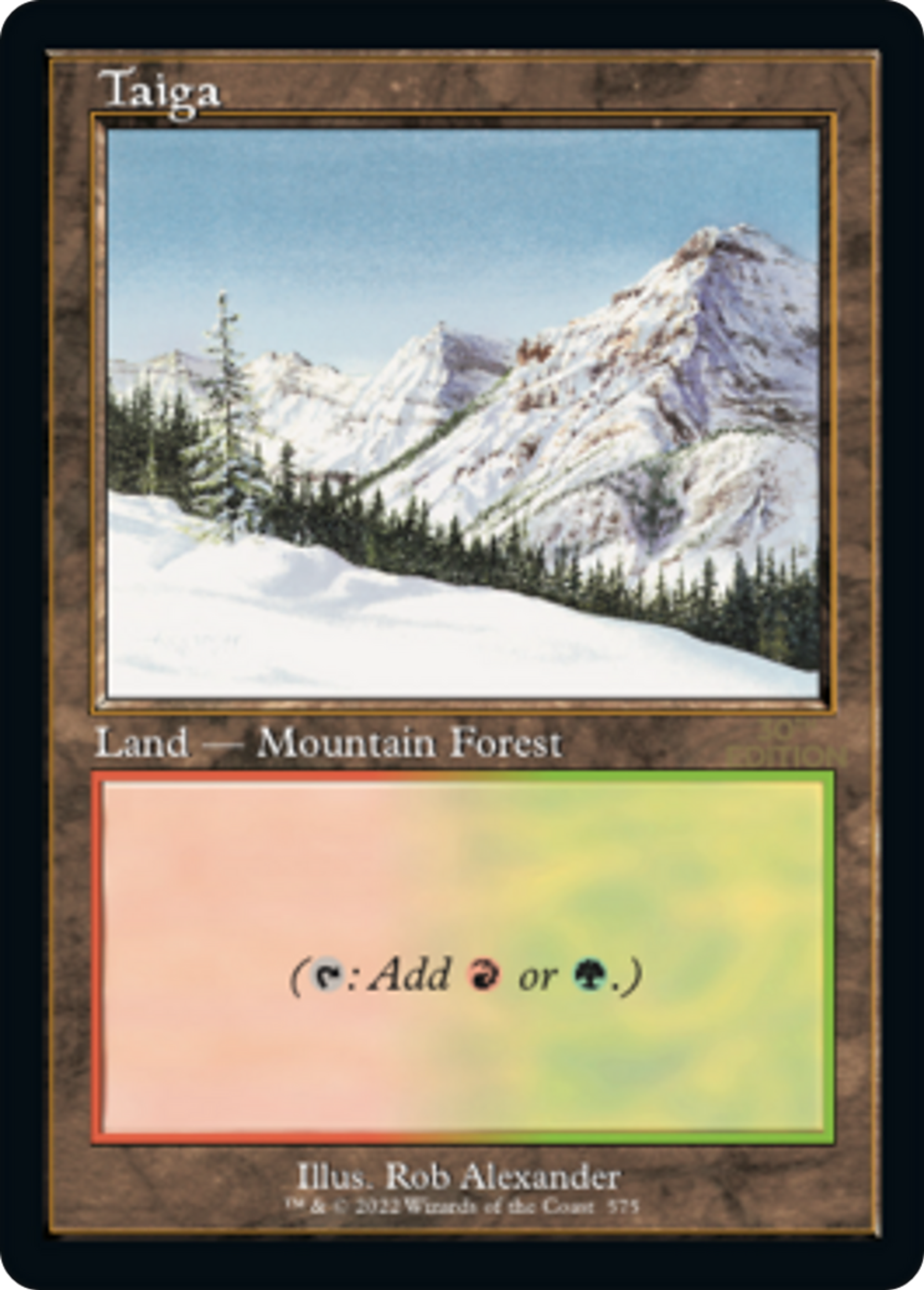 Taïga — 30th Anniversary Edition — Magic: The Gathering