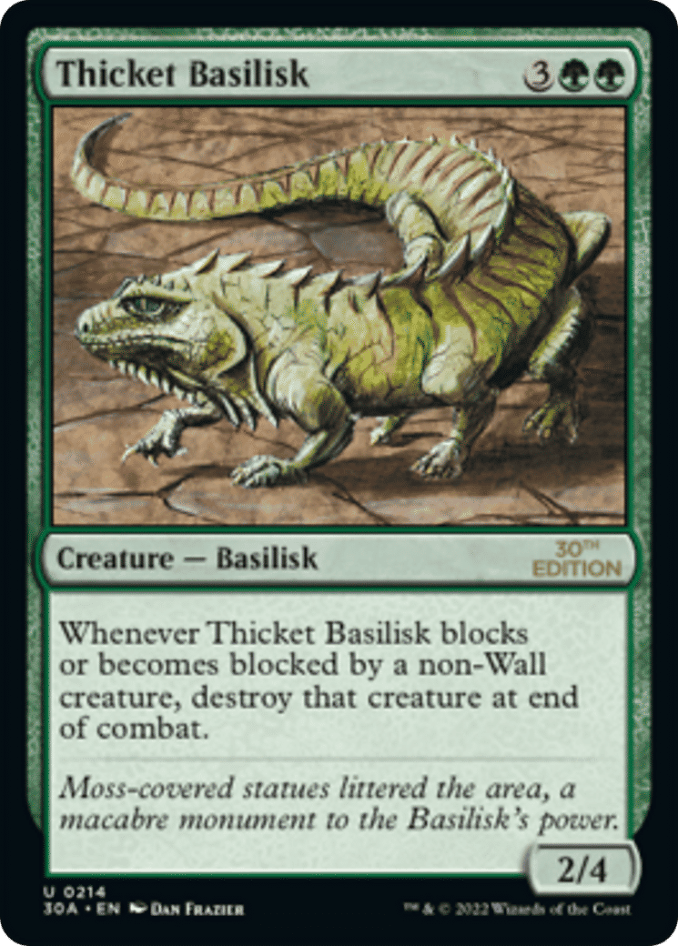 Thicket Basilisk — 30th Anniversary Edition — Magic: The Gathering
