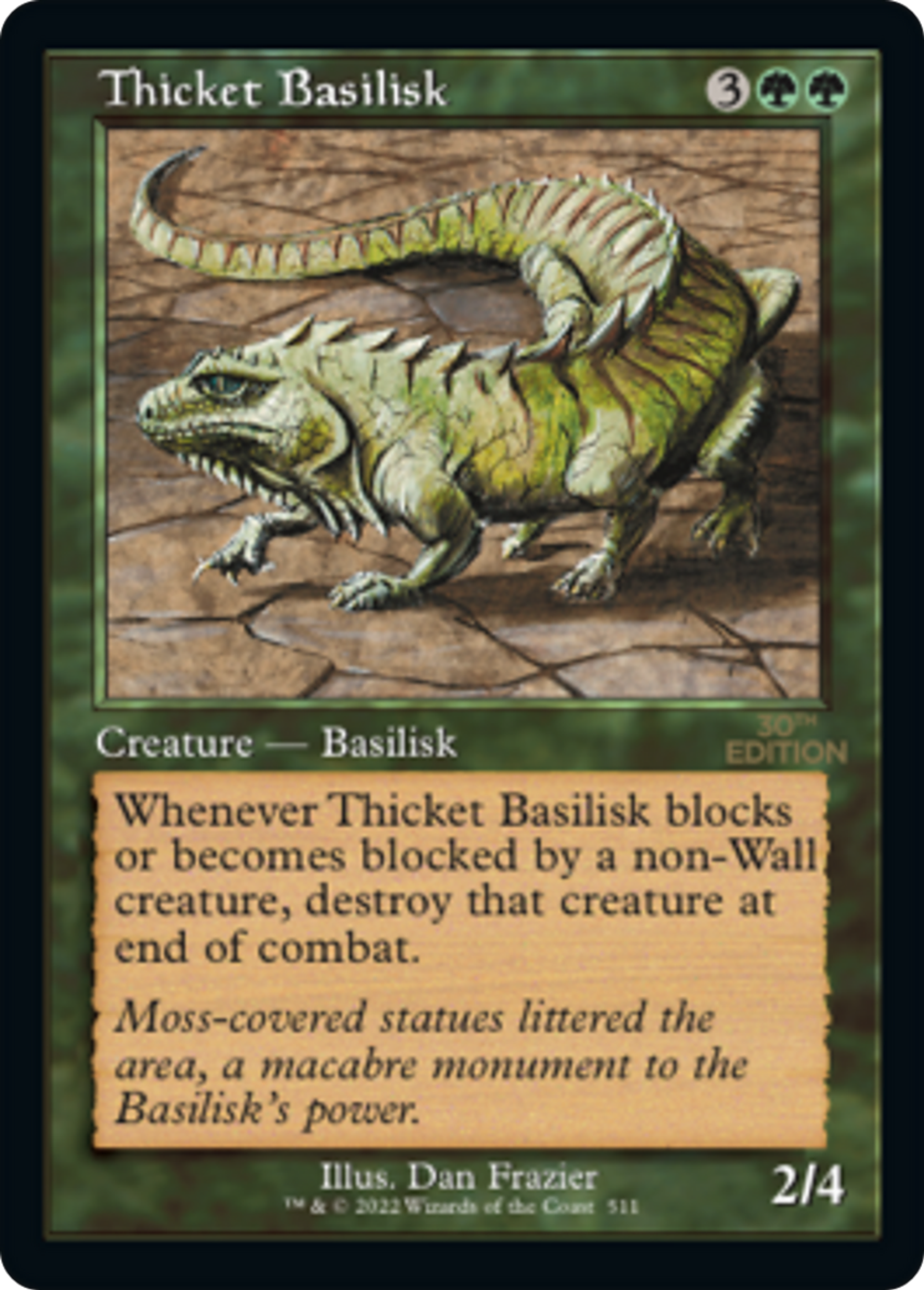 Thicket Basilisk — 30th Anniversary Edition — Magic: The Gathering