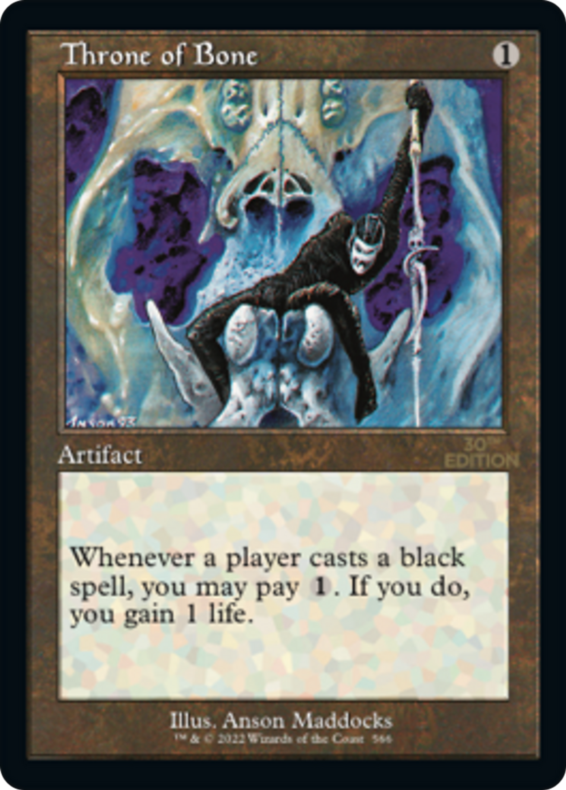 Trône d'os — 30th Anniversary Edition — Magic: The Gathering
