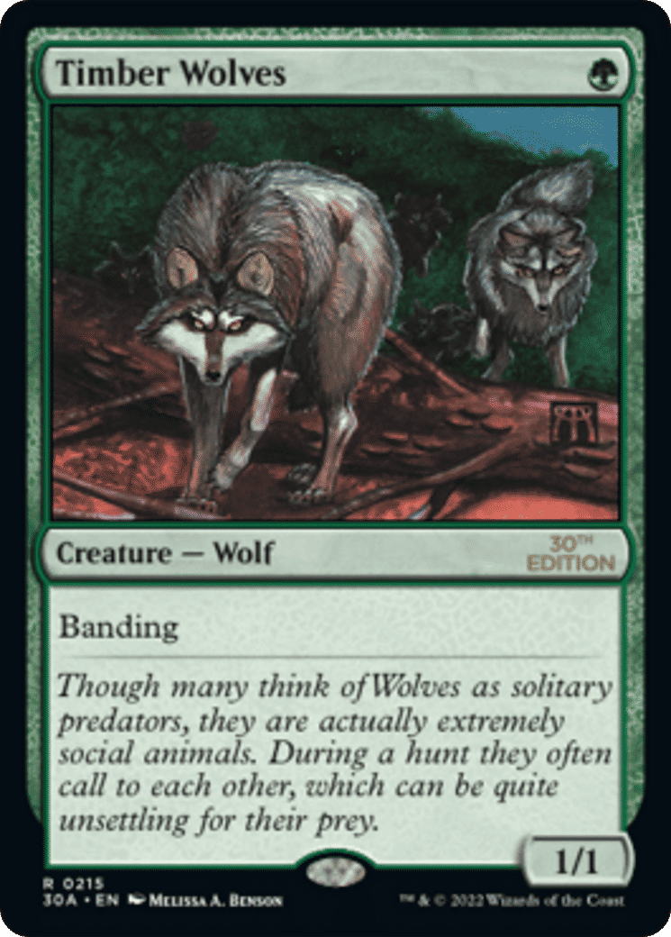 Loups des forêts — 30th Anniversary Edition — Magic: The Gathering