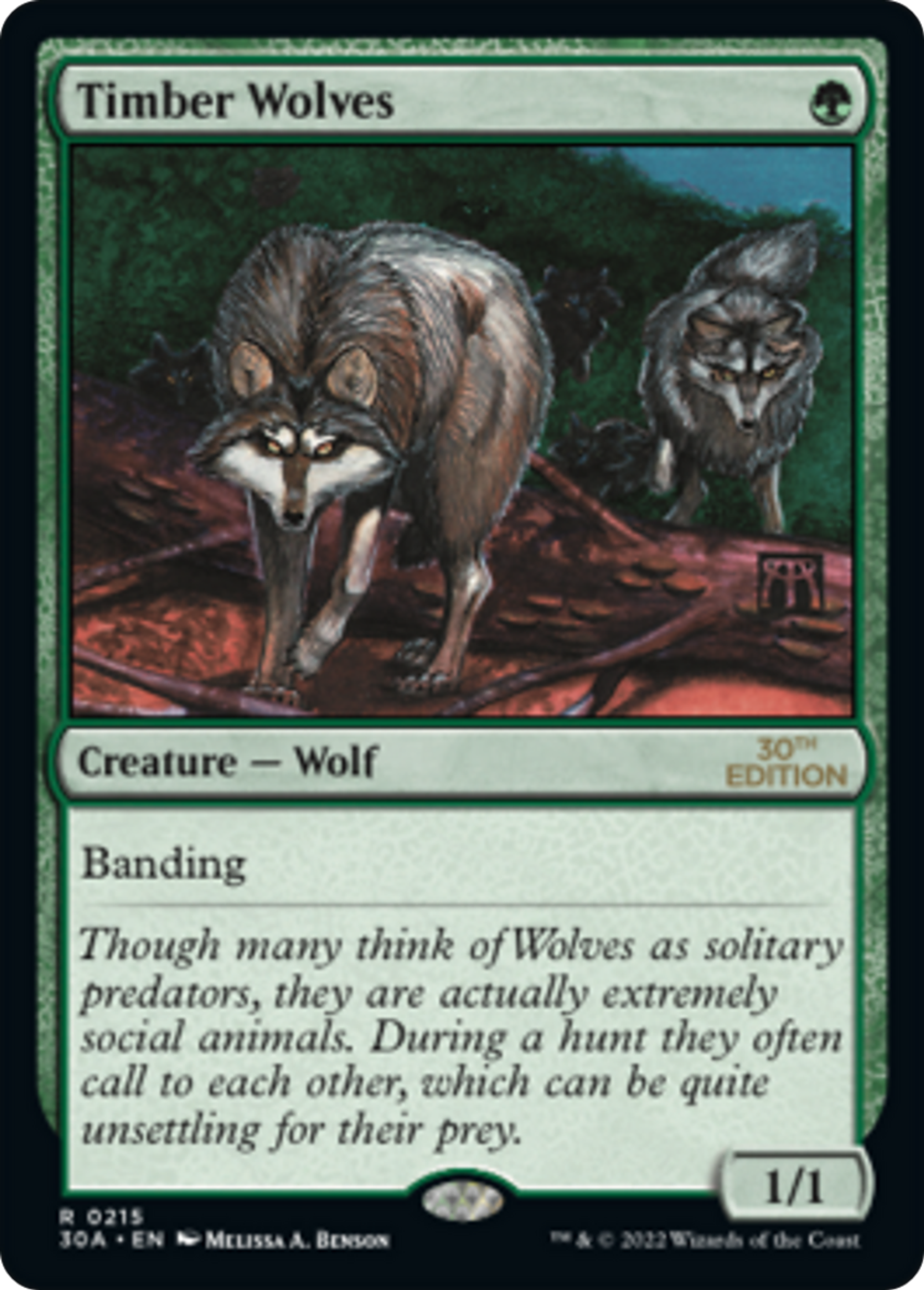 Timber Wolves — 30th Anniversary Edition — Magic: The Gathering