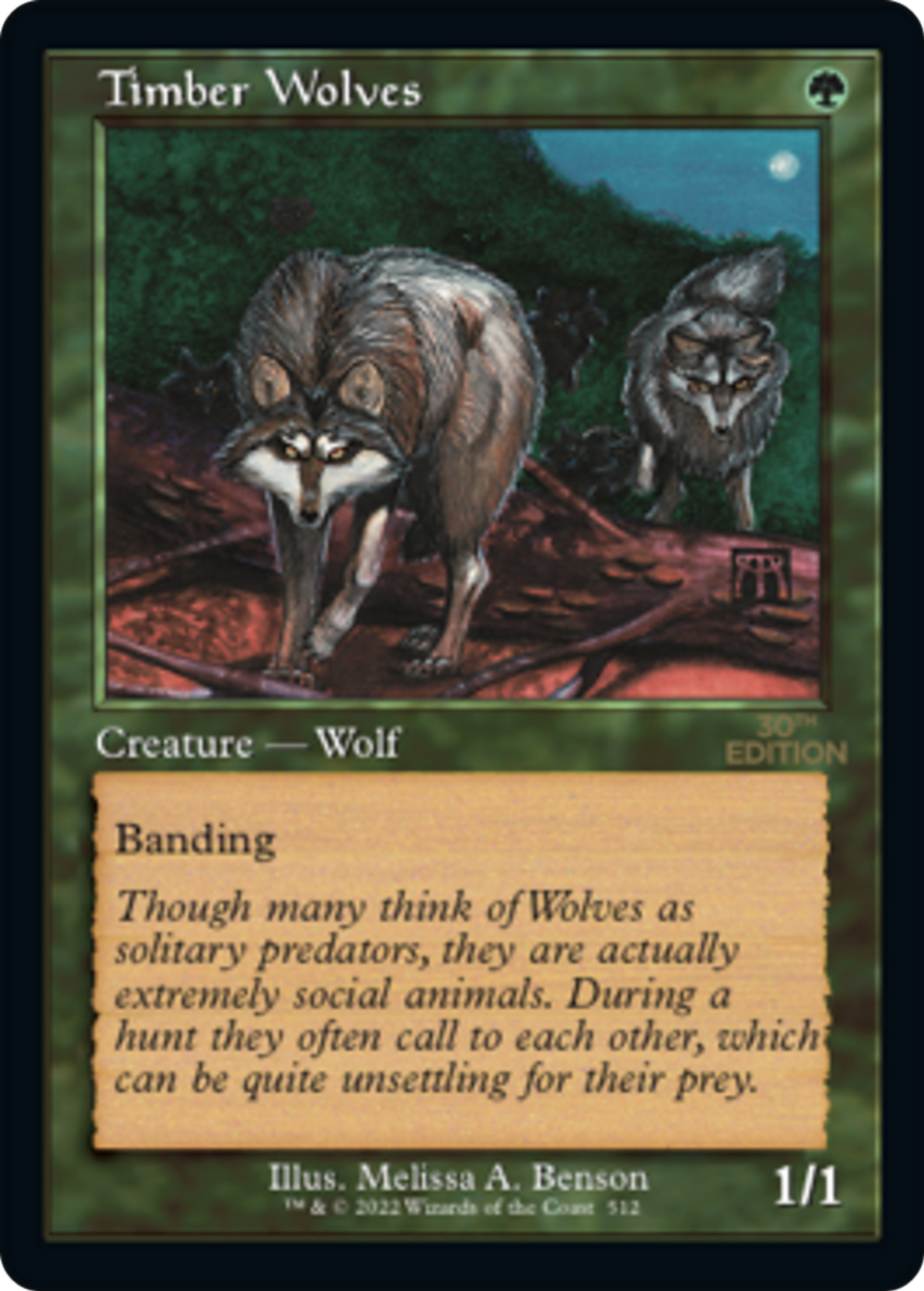 Timber Wolves — 30th Anniversary Edition — Magic: The Gathering