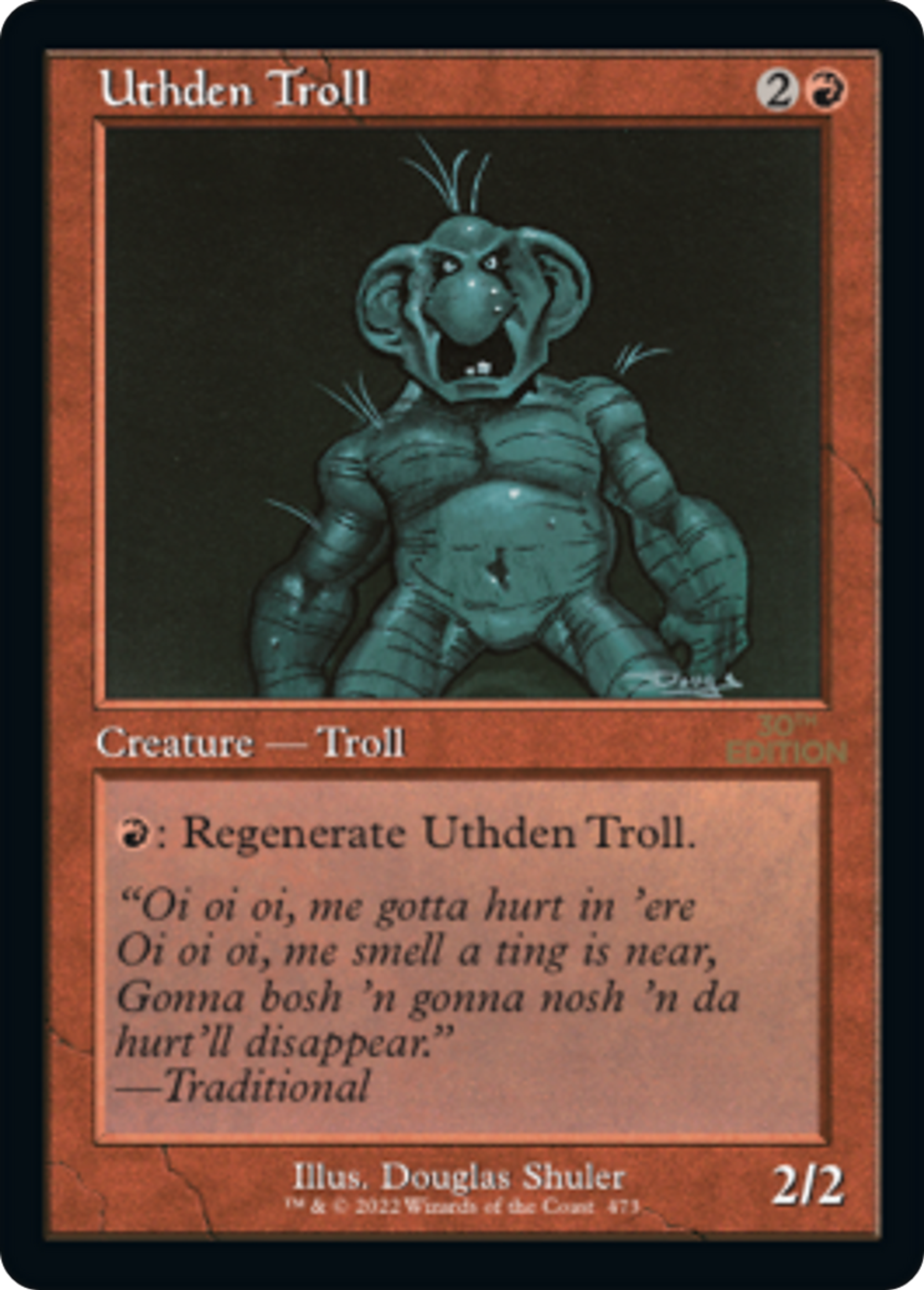 Uthden Troll — 30th Anniversary Edition — Magic: The Gathering