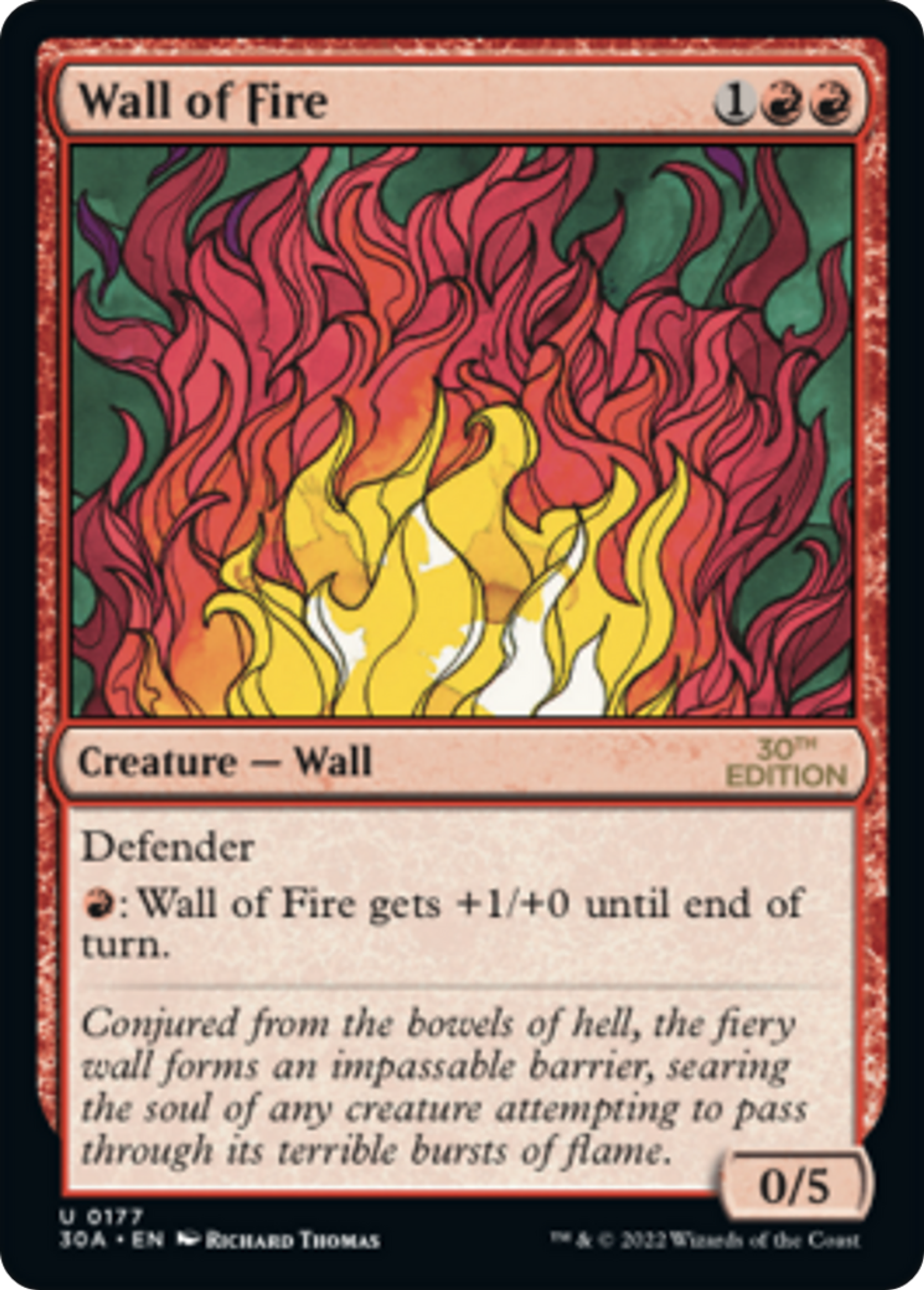 Mur de feu — 30th Anniversary Edition — Magic: The Gathering
