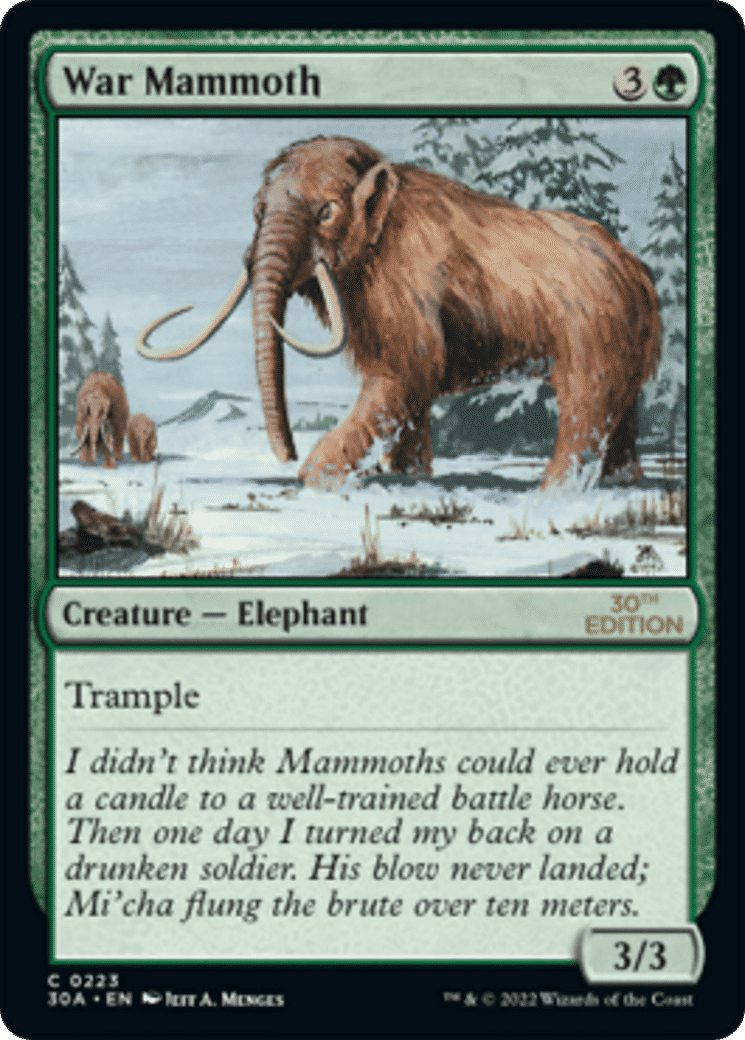 War Mammoth — 30th Anniversary Edition — Magic: The Gathering