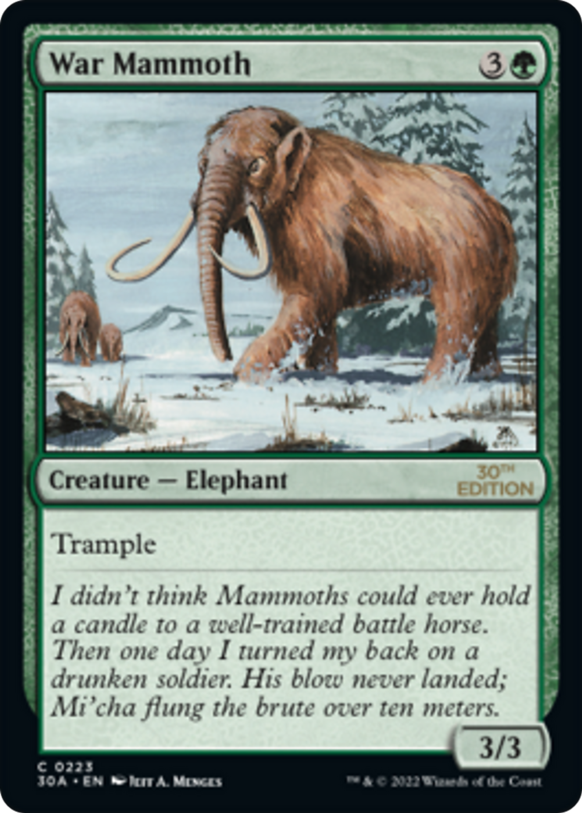 War Mammoth — 30th Anniversary Edition — Magic: The Gathering