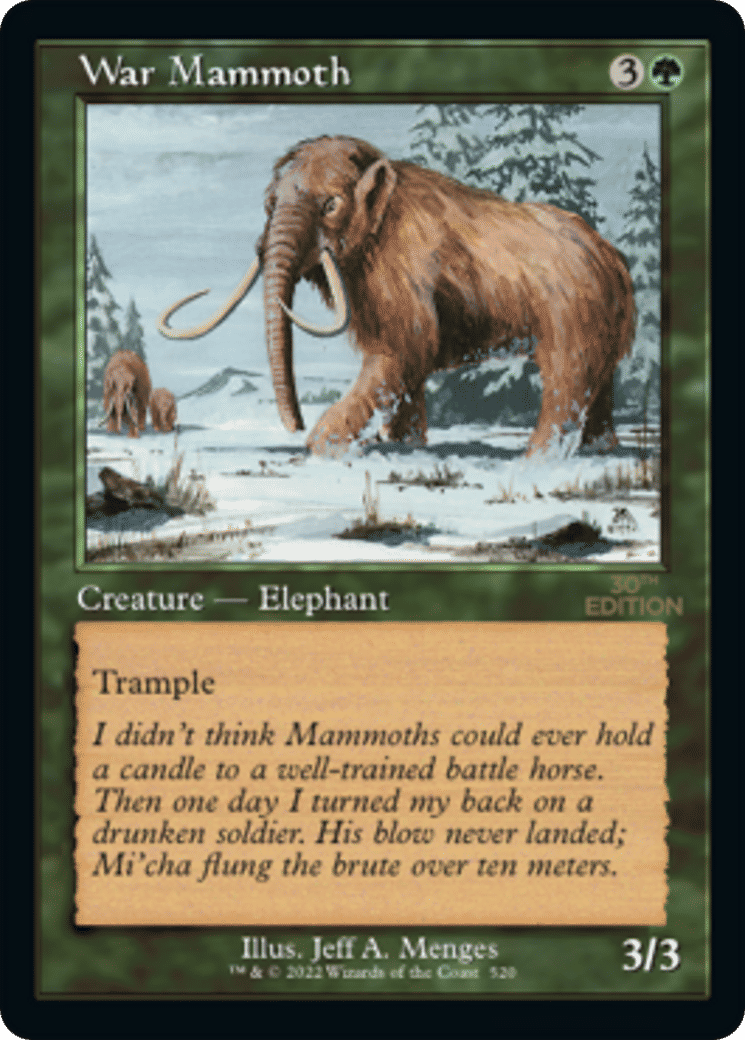 War Mammoth — 30th Anniversary Edition — Magic: The Gathering