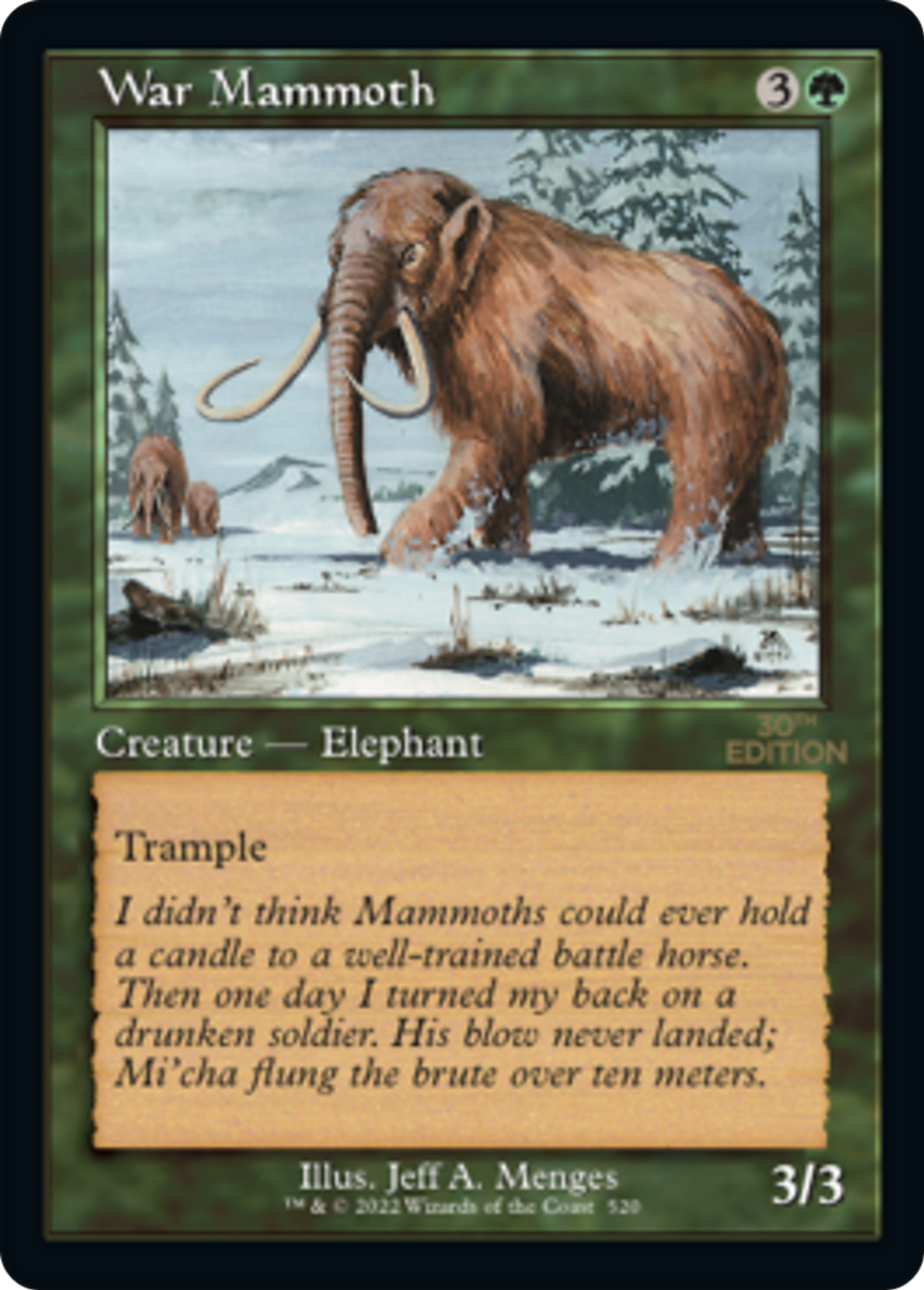 War Mammoth — 30th Anniversary Edition — Magic: The Gathering