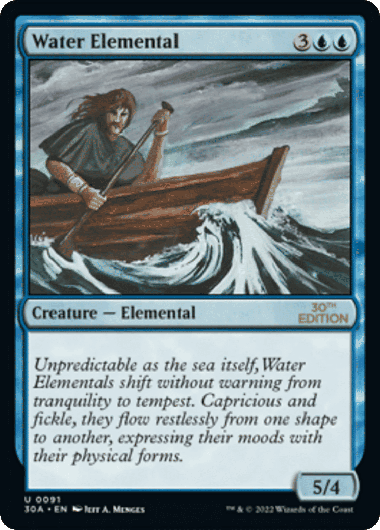 Water Elemental — 30th Anniversary Edition — Magic: The Gathering