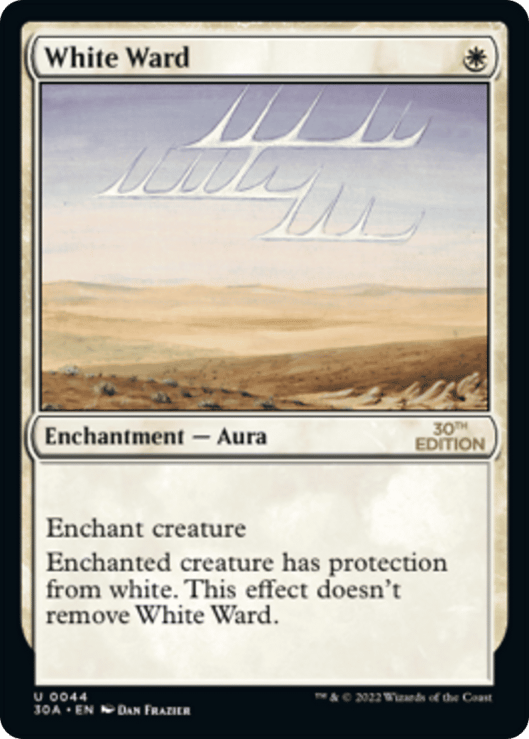 Rune de garde blanche — 30th Anniversary Edition — Magic: The Gathering