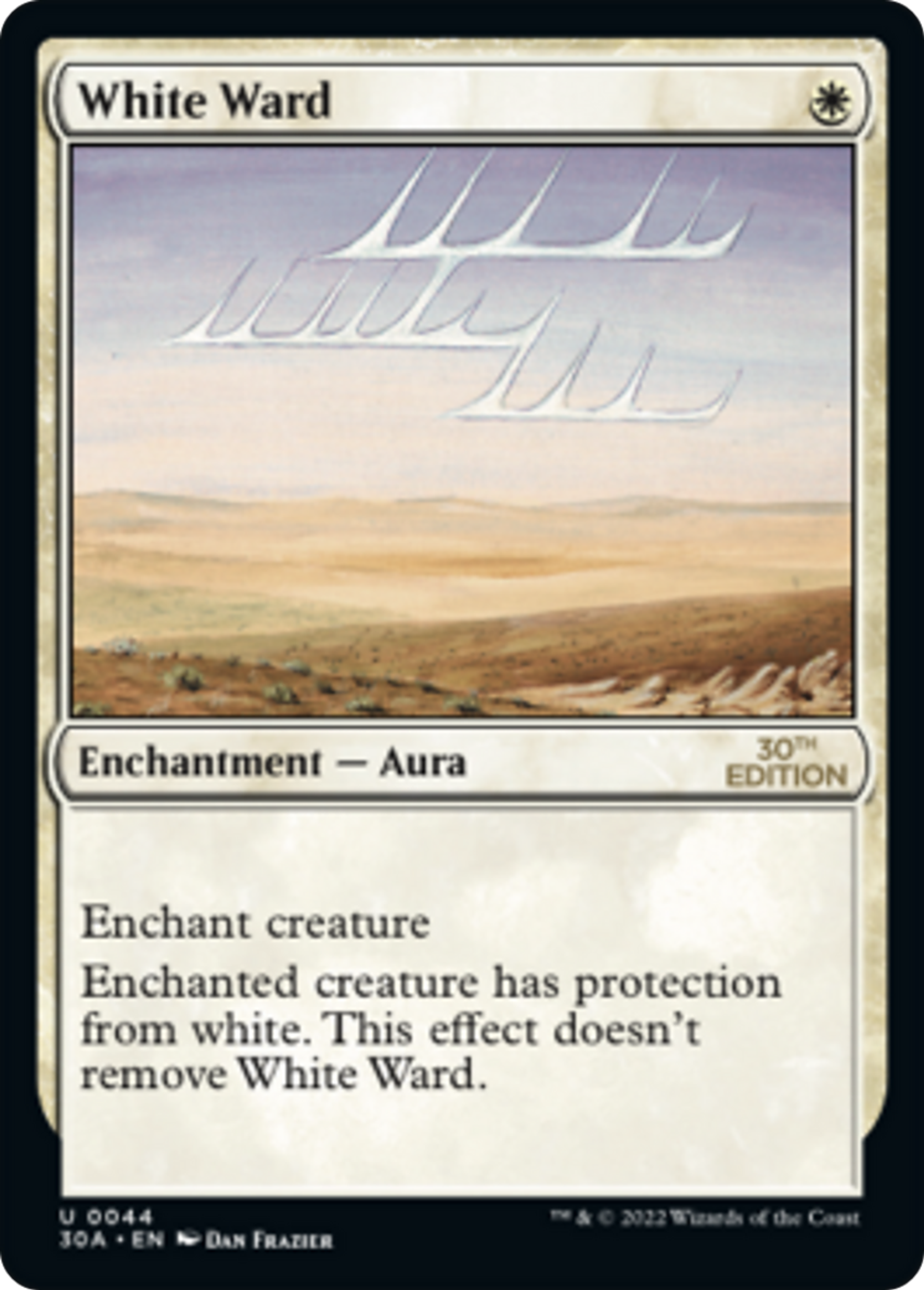 Rune de garde blanche — 30th Anniversary Edition — Magic: The Gathering