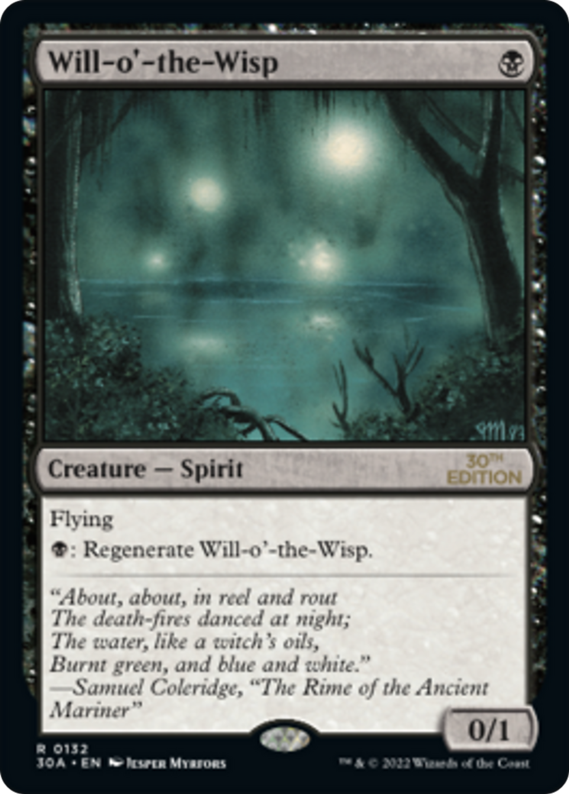 Will-o'-the-Wisp — 30th Anniversary Edition — Magic: The Gathering