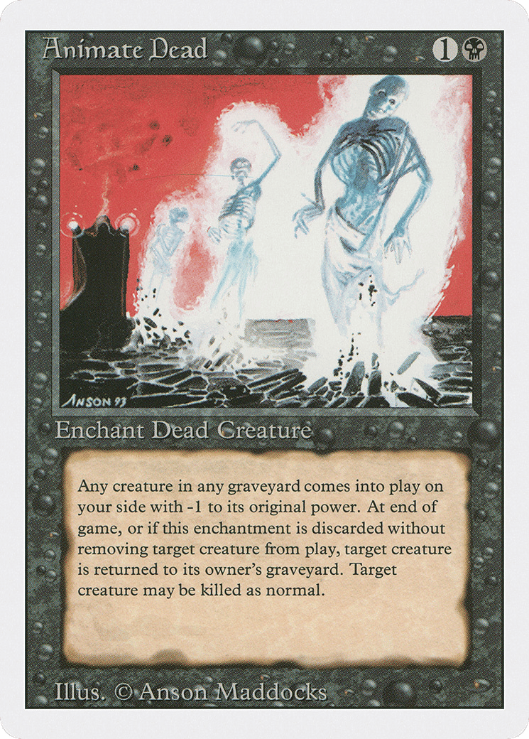 Animate Dead — Revised Edition — Magic: The Gathering