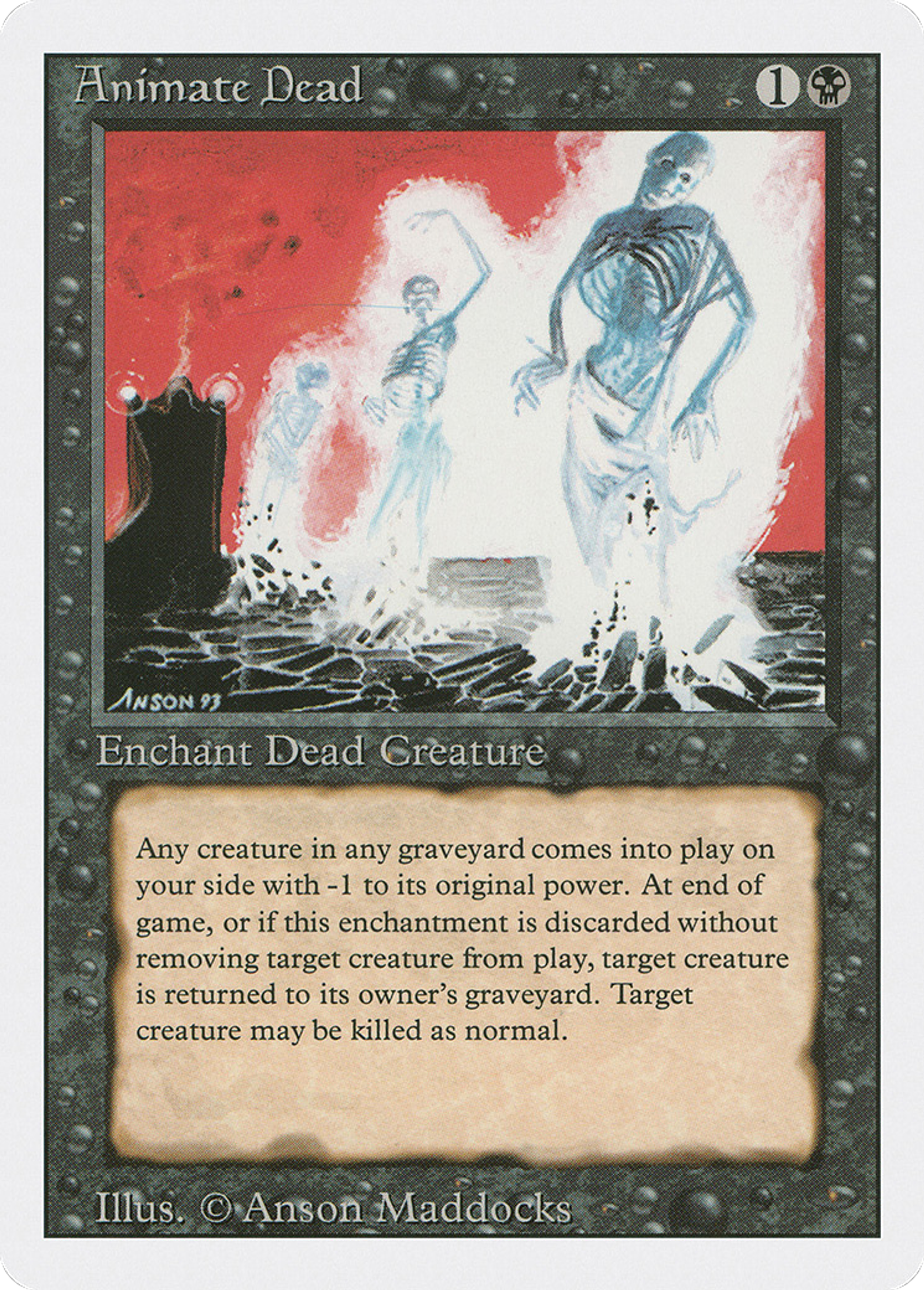 Animate Dead — Revised Edition — Magic: The Gathering