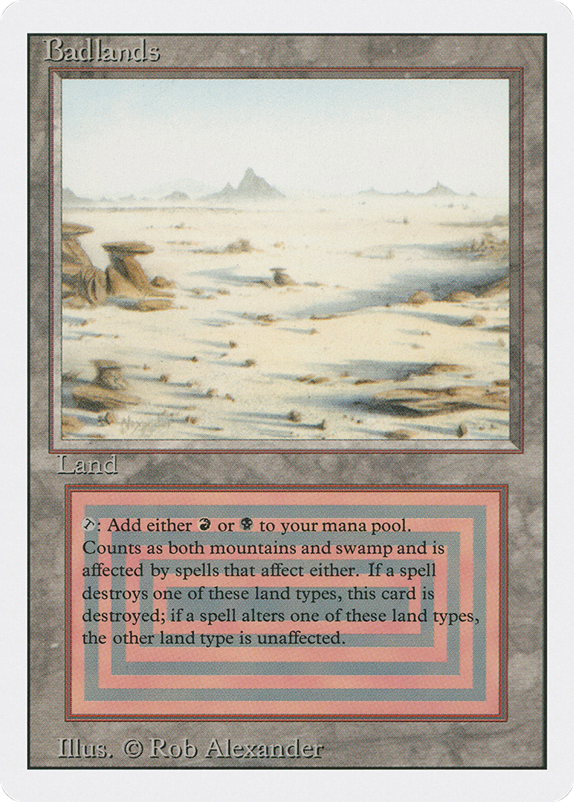 Badlands — Revised Edition — Magic: The Gathering