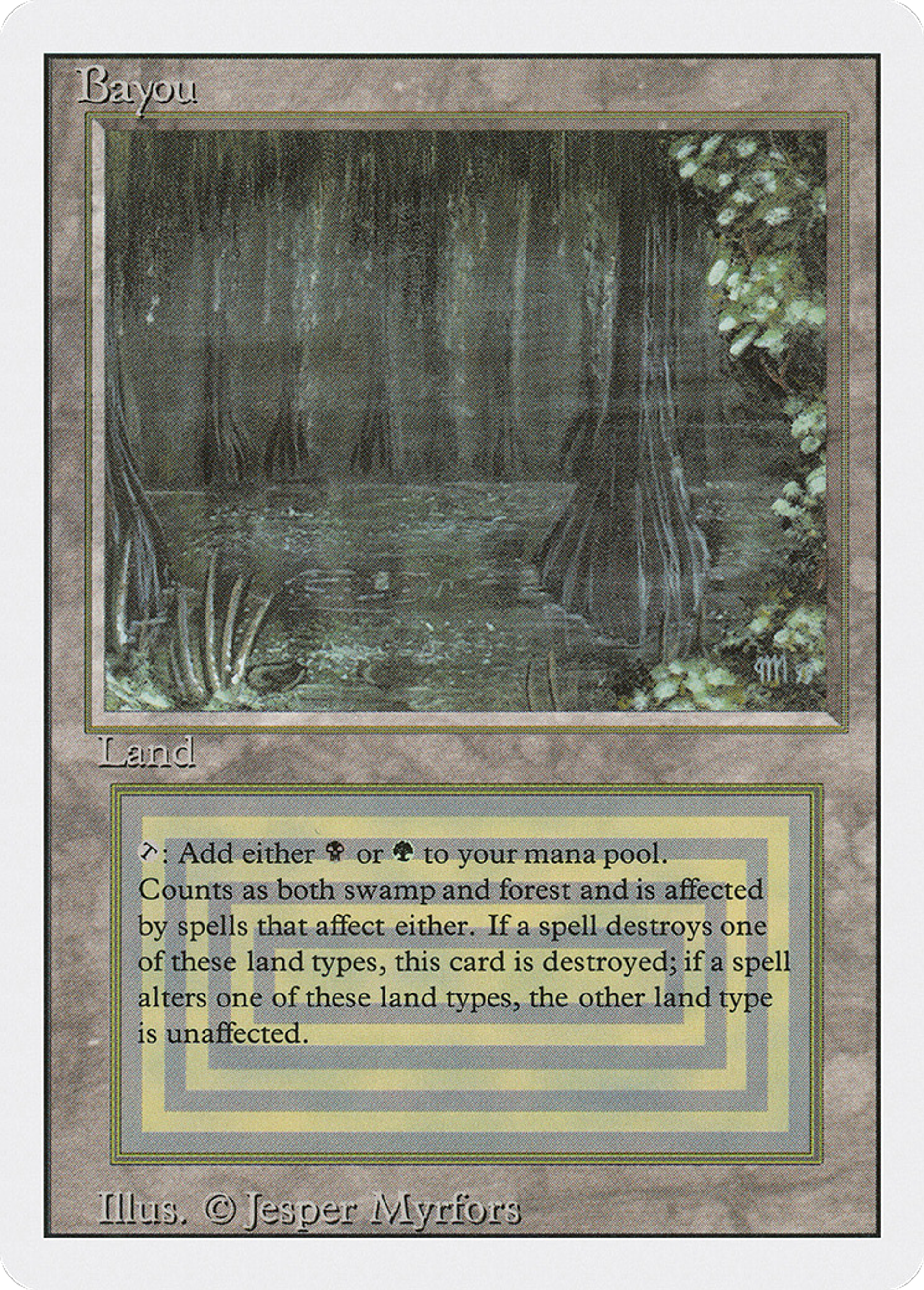 Bayou — Revised Edition — Magic: The Gathering