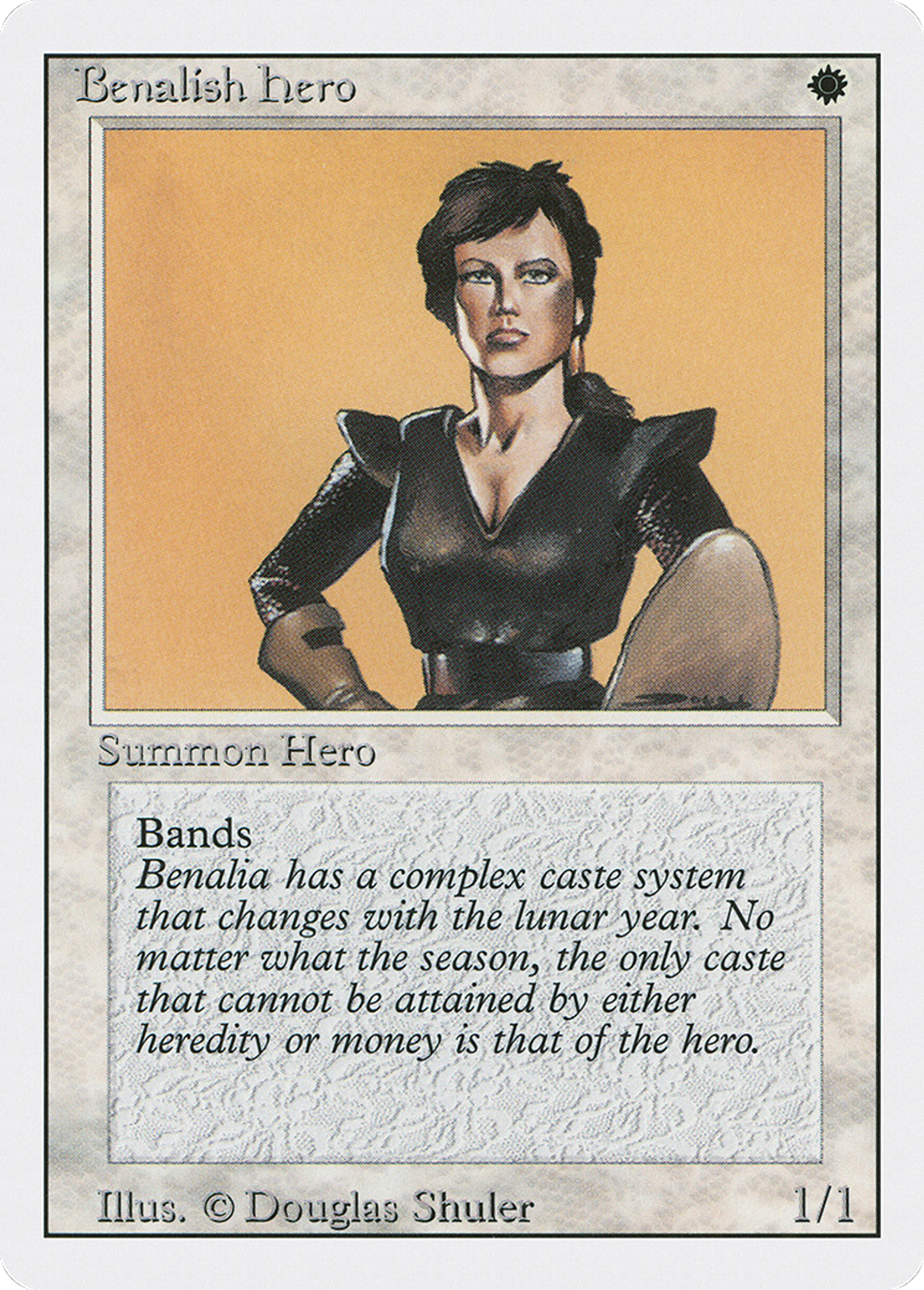 Benalish Hero — Revised Edition — Magic: The Gathering