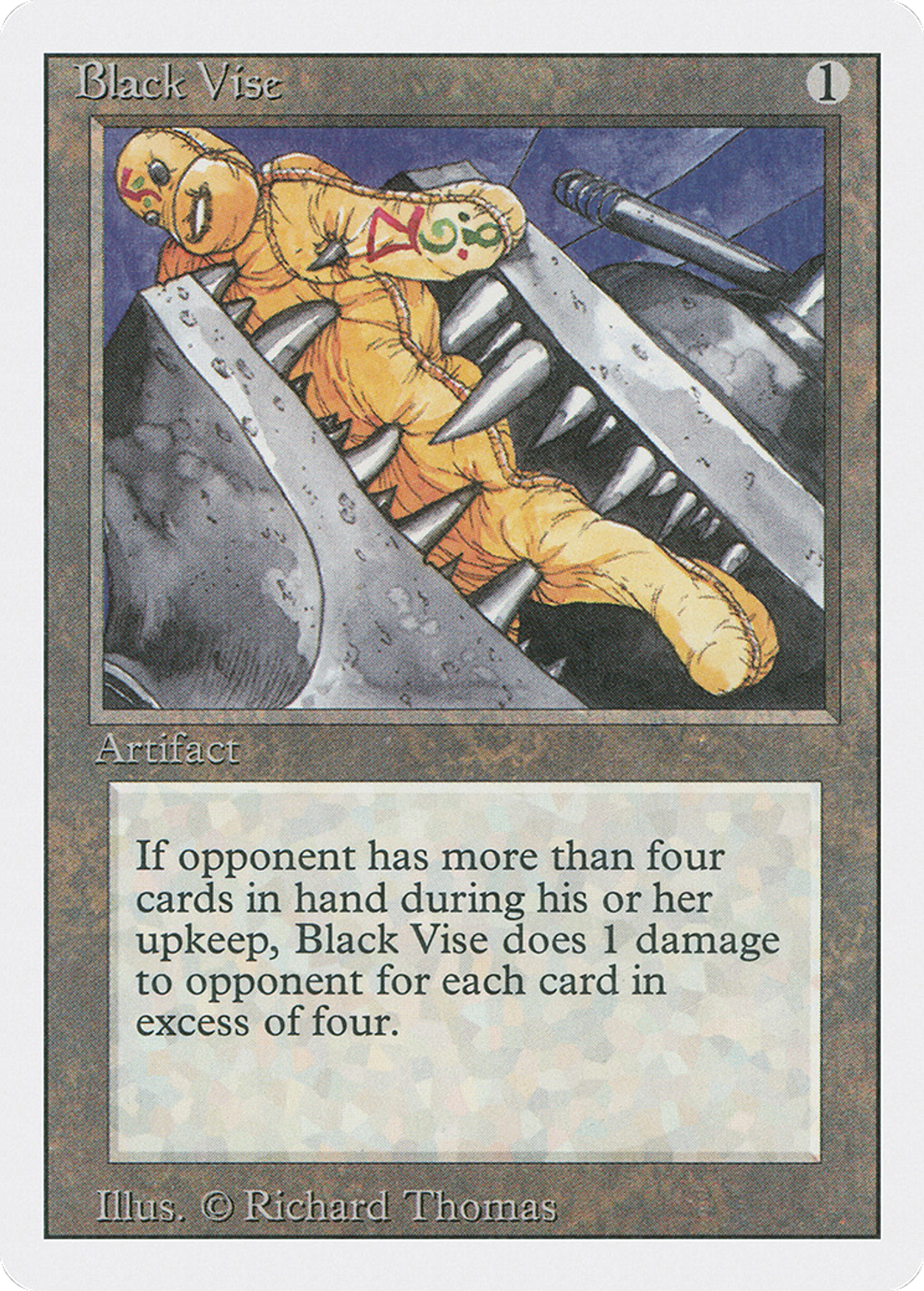 Black Vise — Revised Edition — Magic: The Gathering