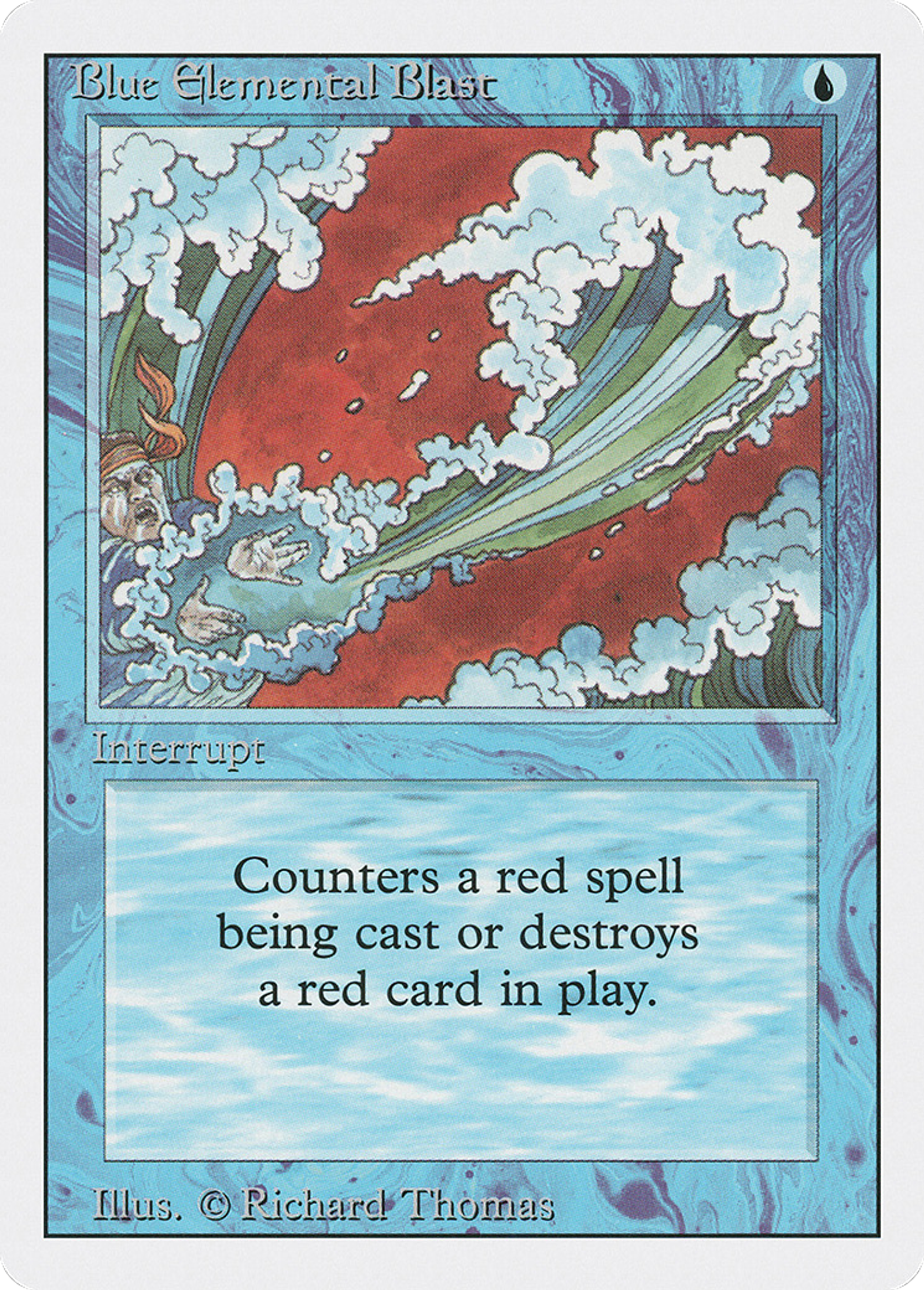 Blue Elemental Blast — Revised Edition — Magic: The Gathering