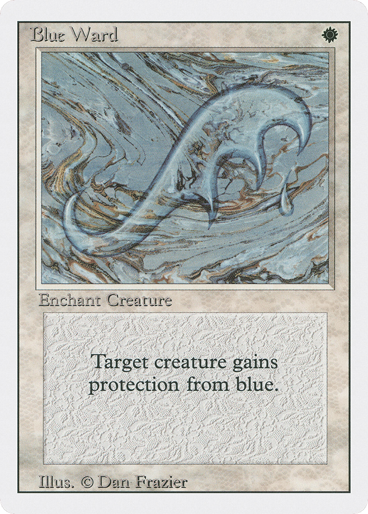 Blue Ward — Revised Edition — Magic: The Gathering