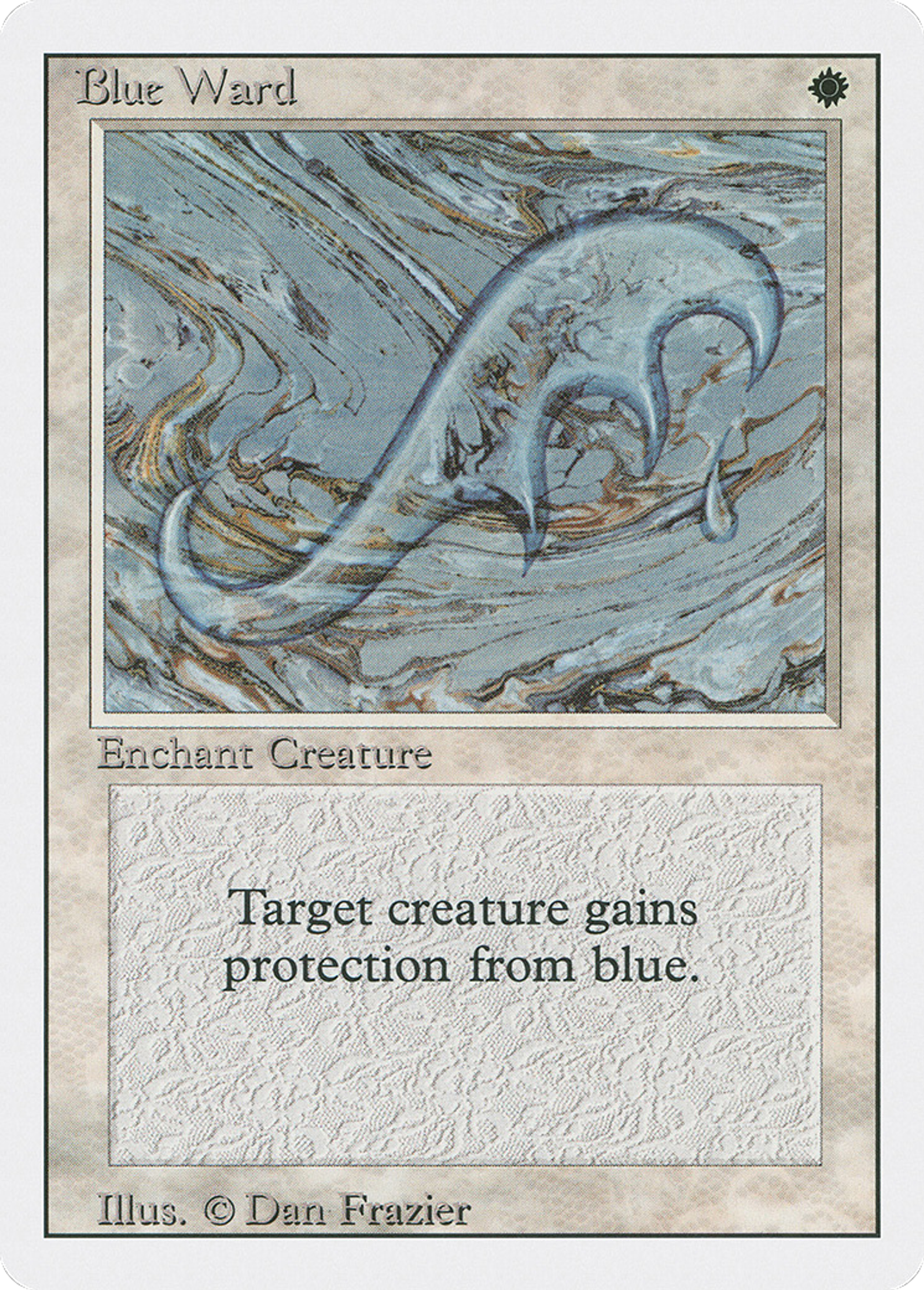 Blue Ward — Revised Edition — Magic: The Gathering