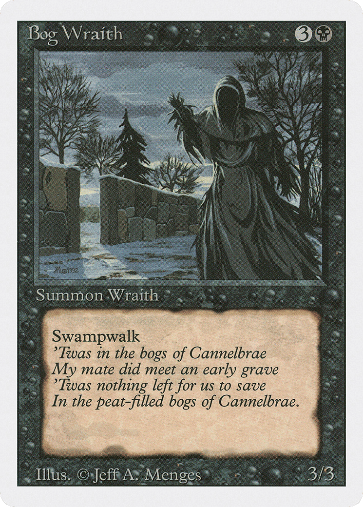 Bog Wraith — Revised Edition — Magic: The Gathering