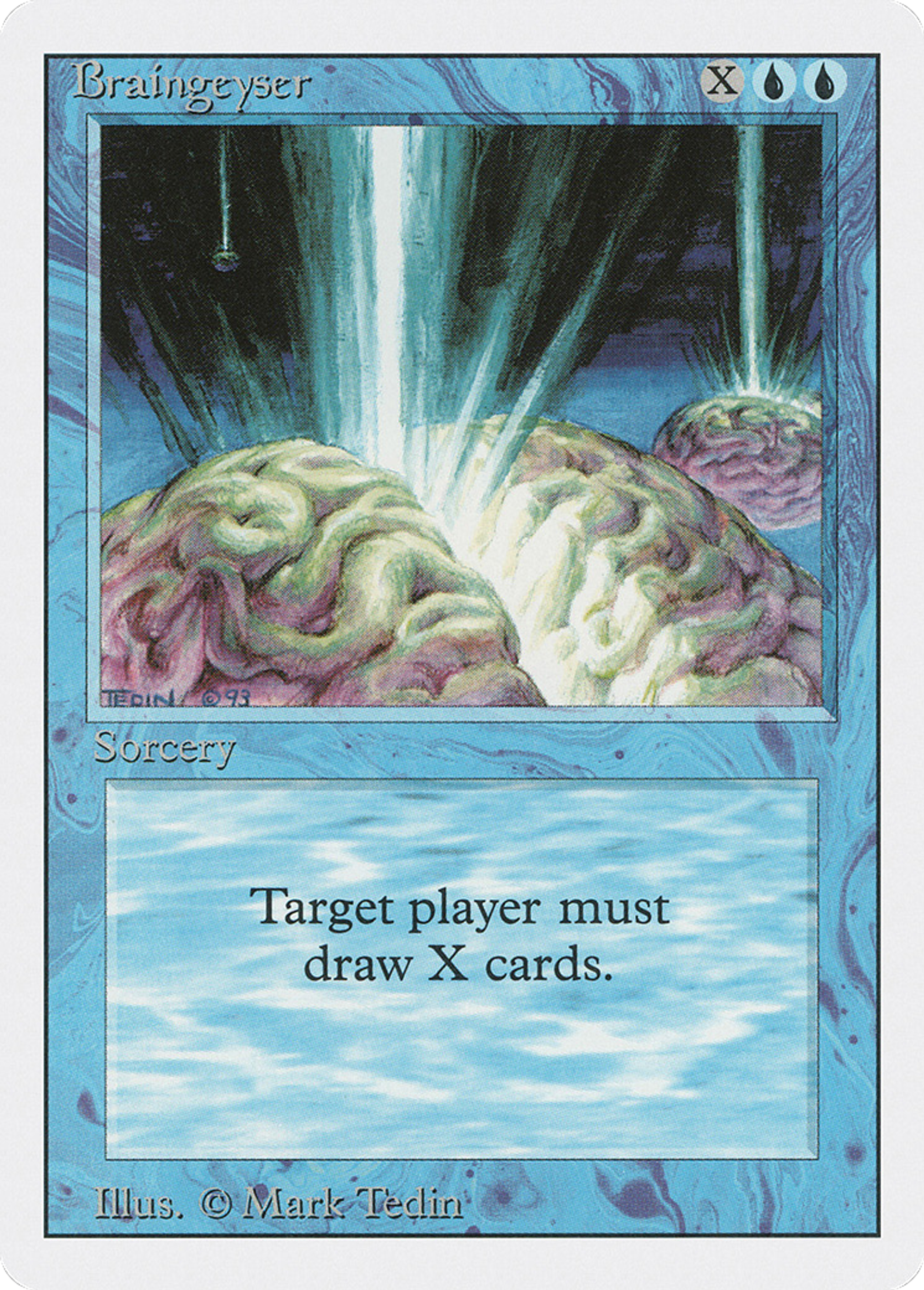Braingeyser — Revised Edition — Magic: The Gathering