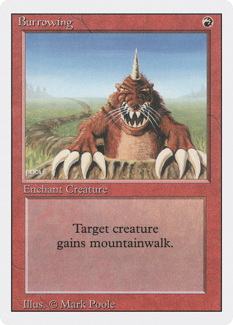 Burrowing — Revised Edition — Magic: The Gathering