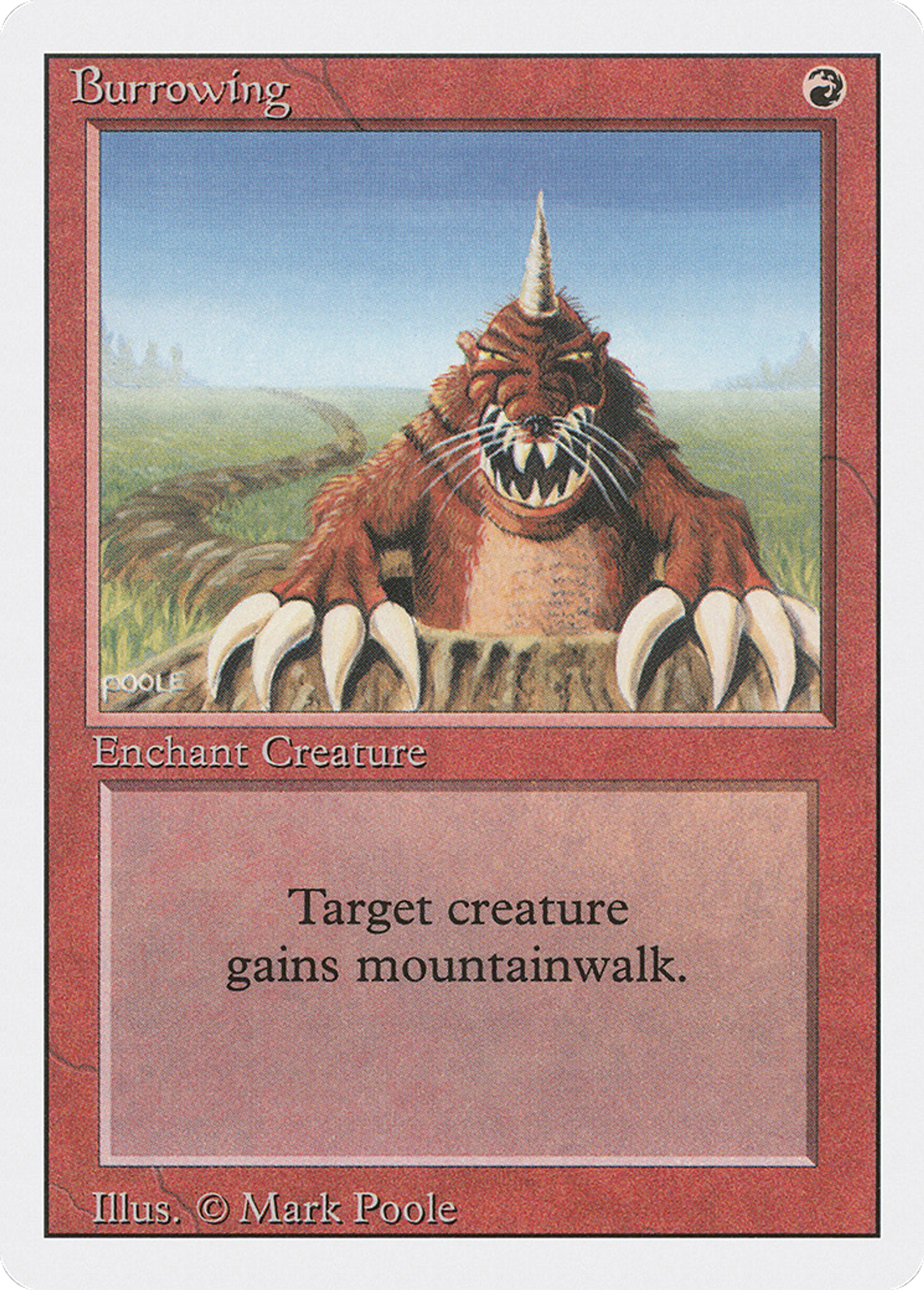 Burrowing — Revised Edition — Magic: The Gathering
