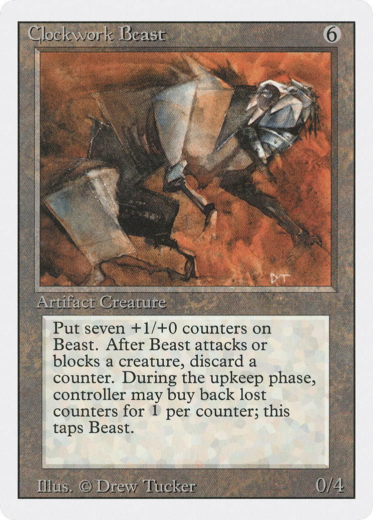 Clockwork Beast — Revised Edition — Magic: The Gathering
