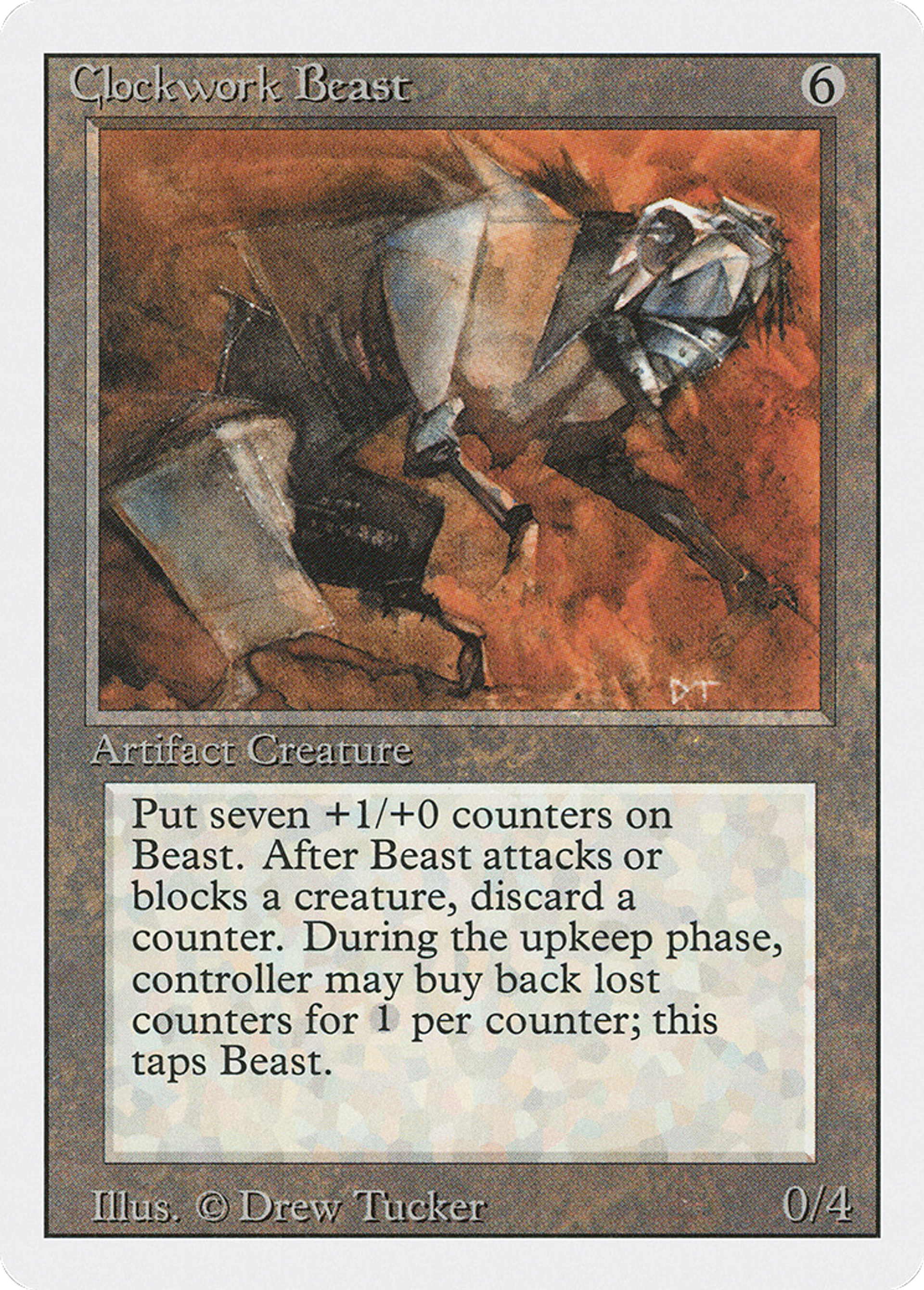 Clockwork Beast — Revised Edition — Magic: The Gathering