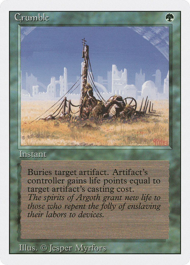 Crumble — Revised Edition — Magic: The Gathering