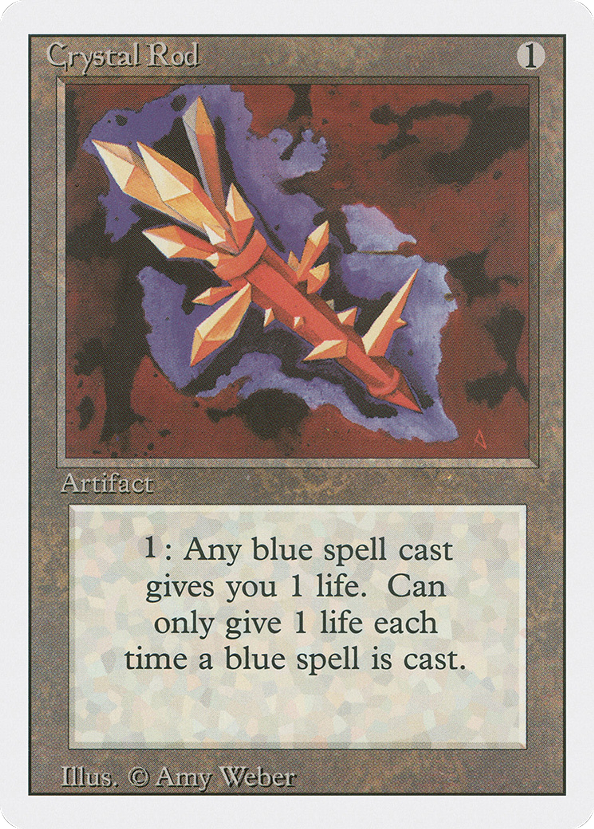Crystal Rod — Revised Edition — Magic: The Gathering