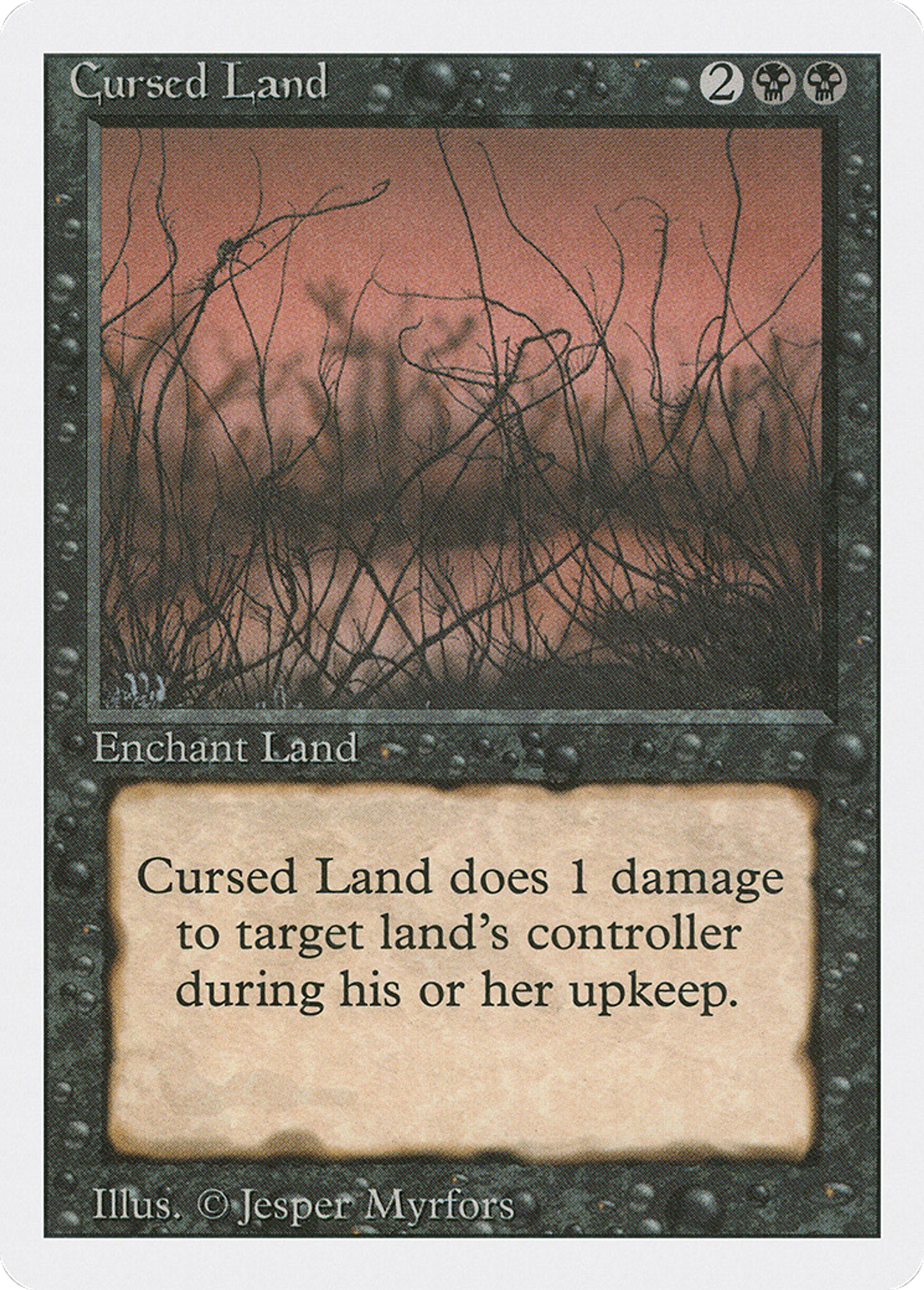 Cursed Land — Revised Edition — Magic: The Gathering