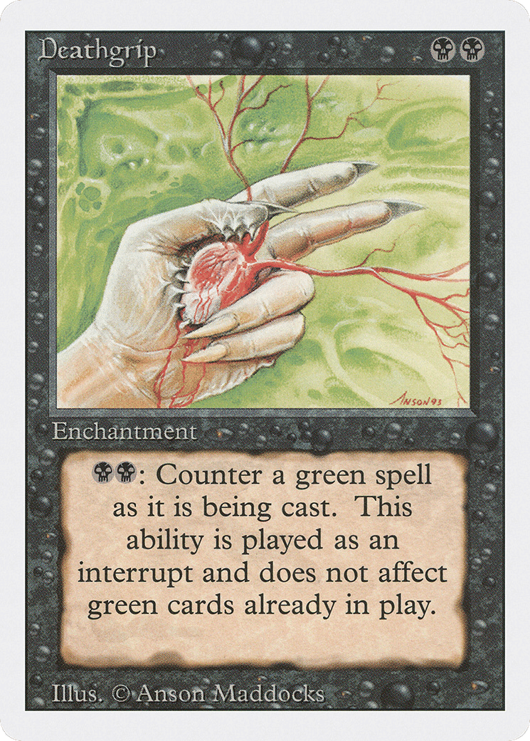 Deathgrip — Revised Edition — Magic: The Gathering