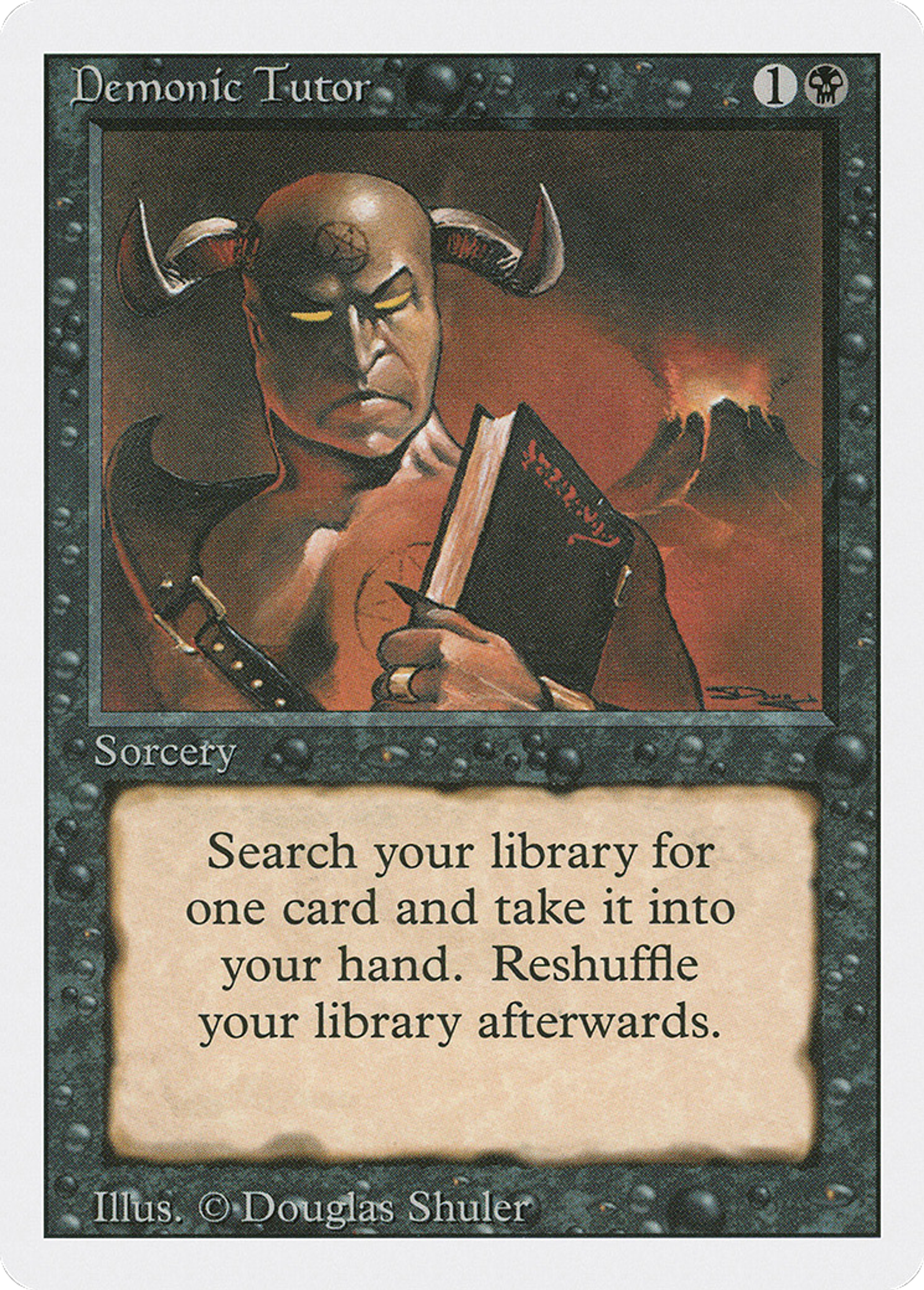 Demonic Tutor — Revised Edition — Magic: The Gathering
