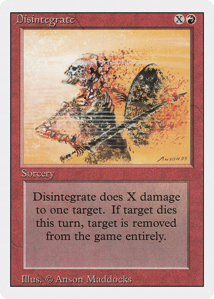 Disintegrate — Revised Edition — Magic: The Gathering