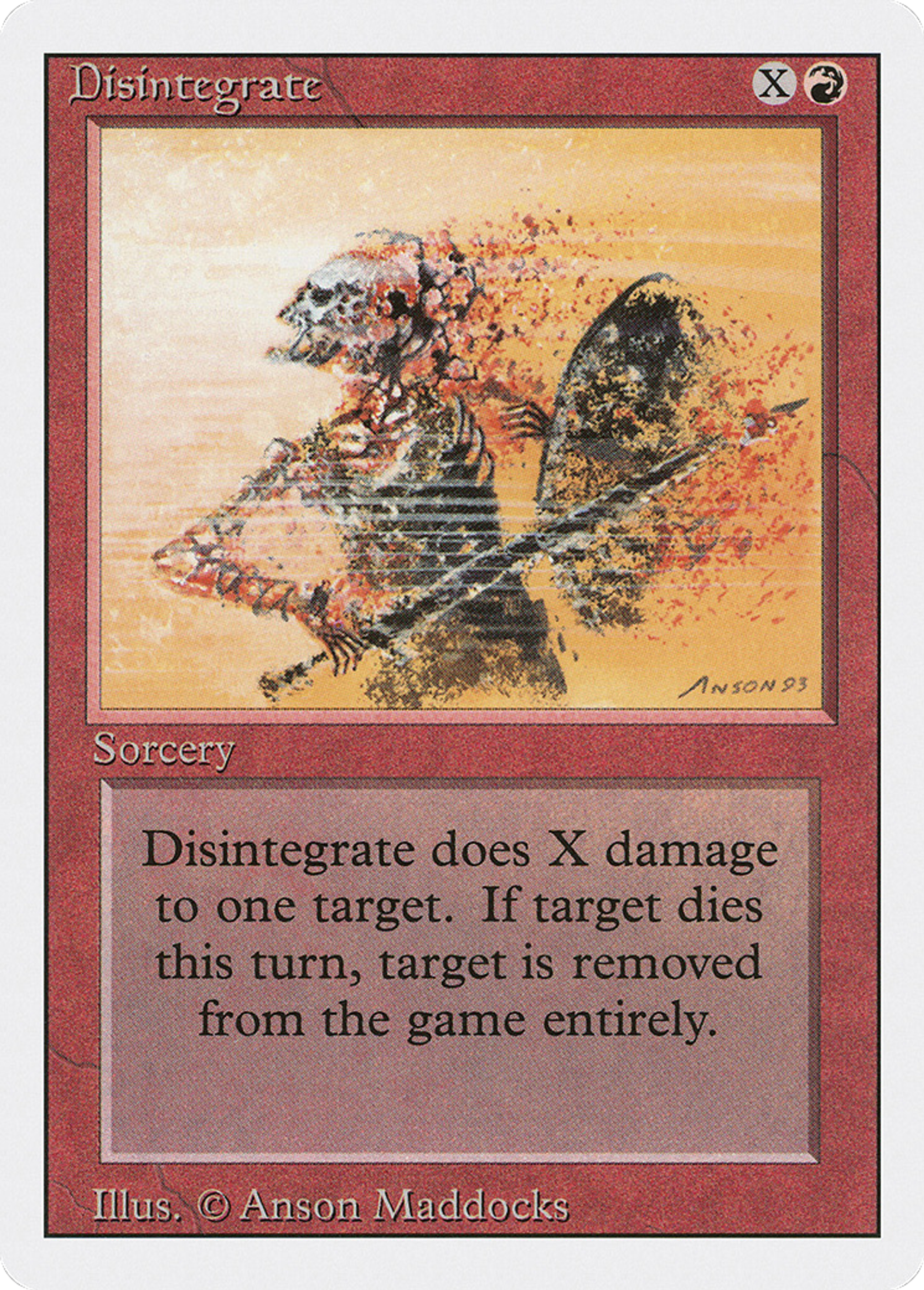 Disintegrate — Revised Edition — Magic: The Gathering
