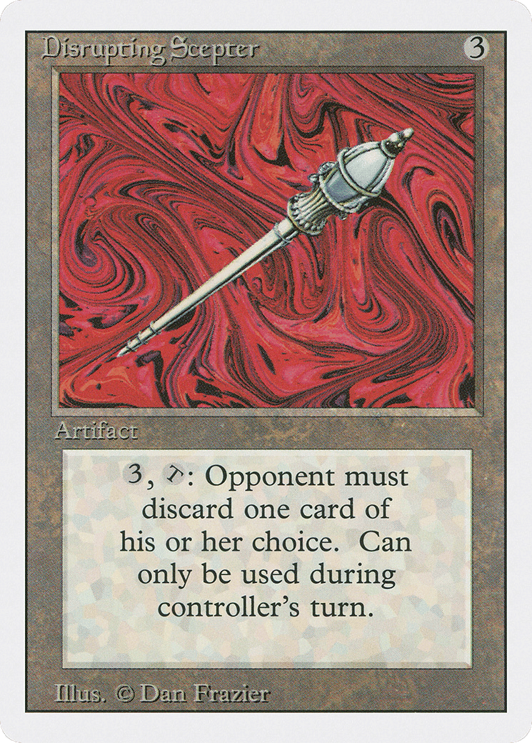 Disrupting Scepter — Revised Edition — Magic: The Gathering