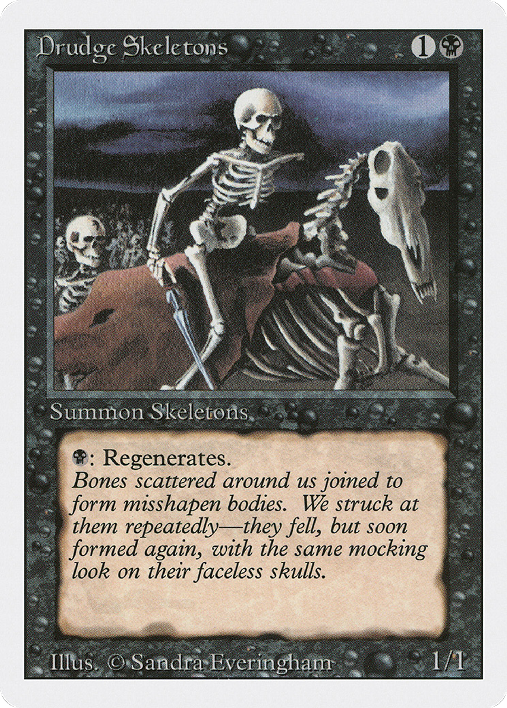 Drudge Skeletons — Revised Edition — Magic: The Gathering