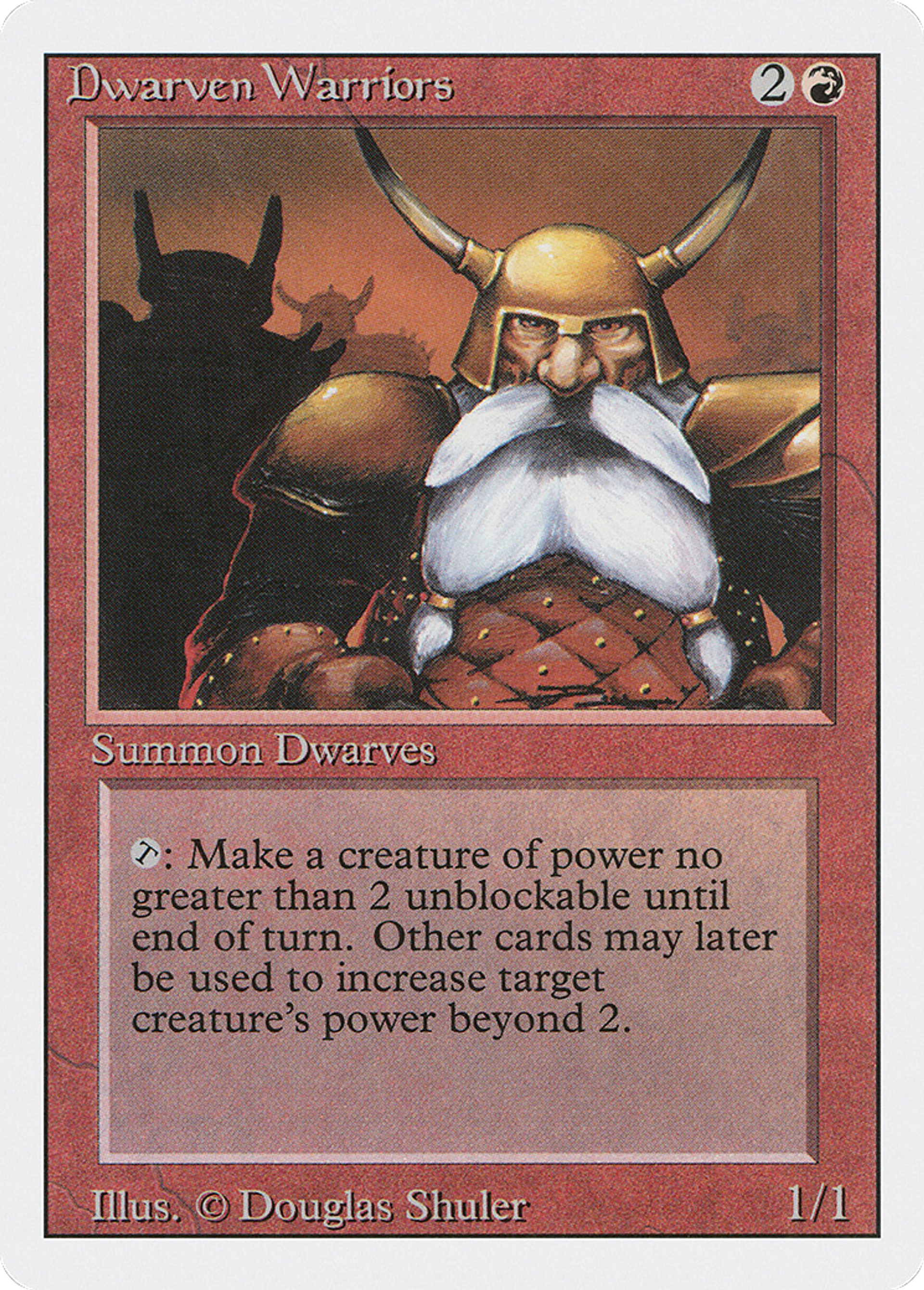 Dwarven Warriors — Revised Edition — Magic: The Gathering