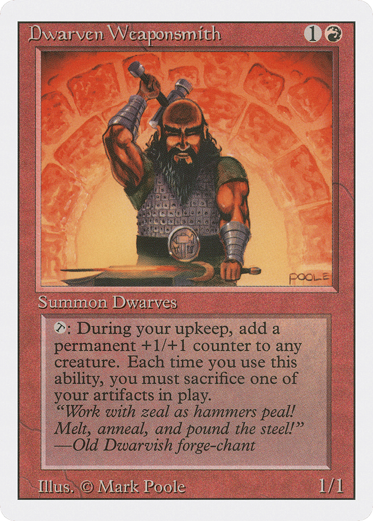 Dwarven Weaponsmith — Revised Edition — Magic: The Gathering