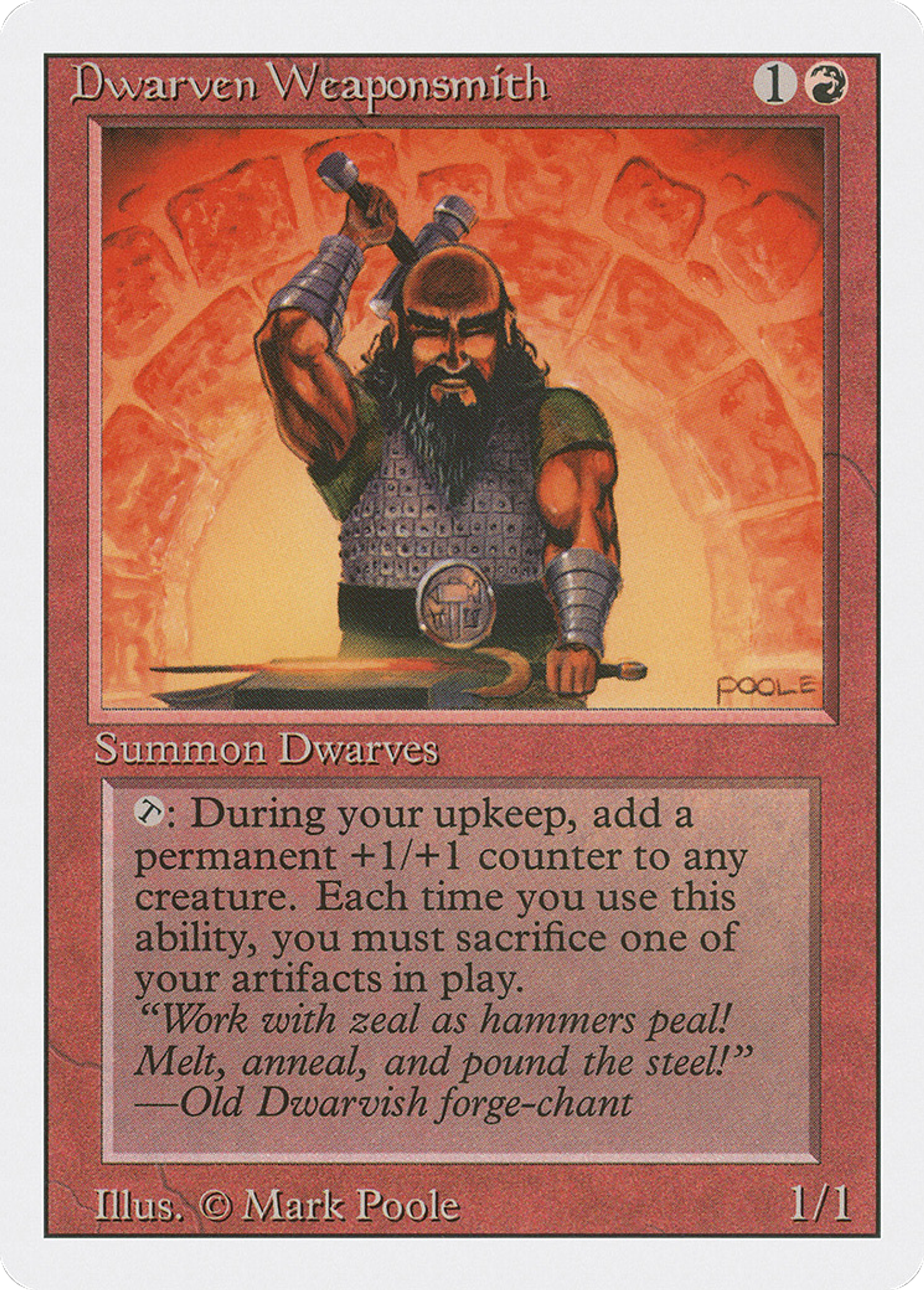 Dwarven Weaponsmith — Revised Edition — Magic: The Gathering