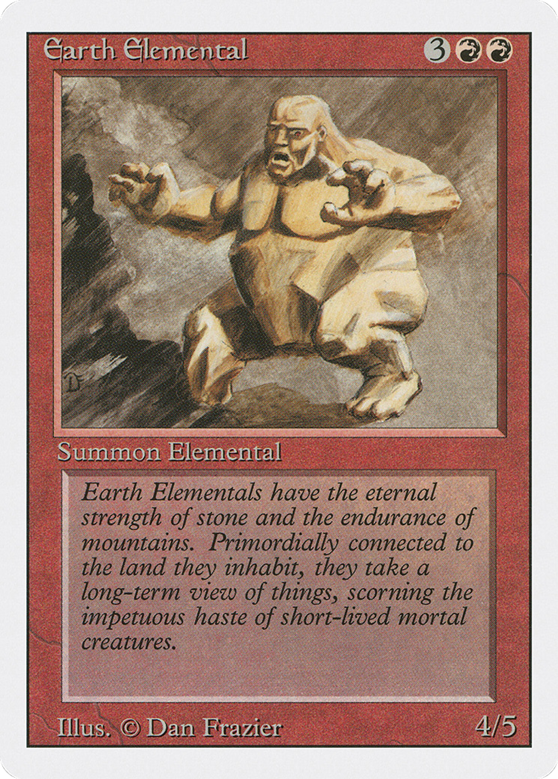 Earth Elemental — Revised Edition — Magic: The Gathering