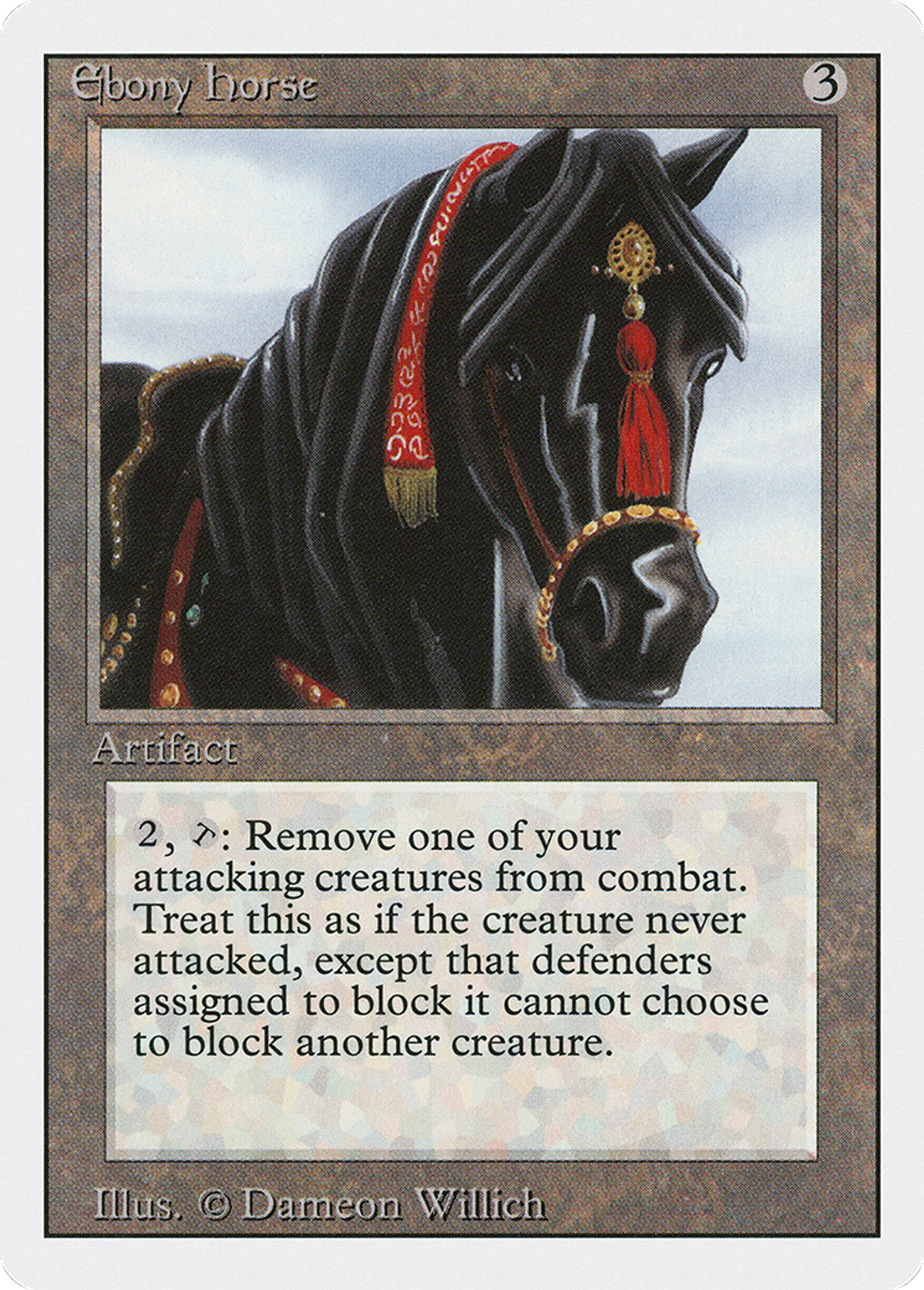 Ebony Horse — Revised Edition — Magic: The Gathering